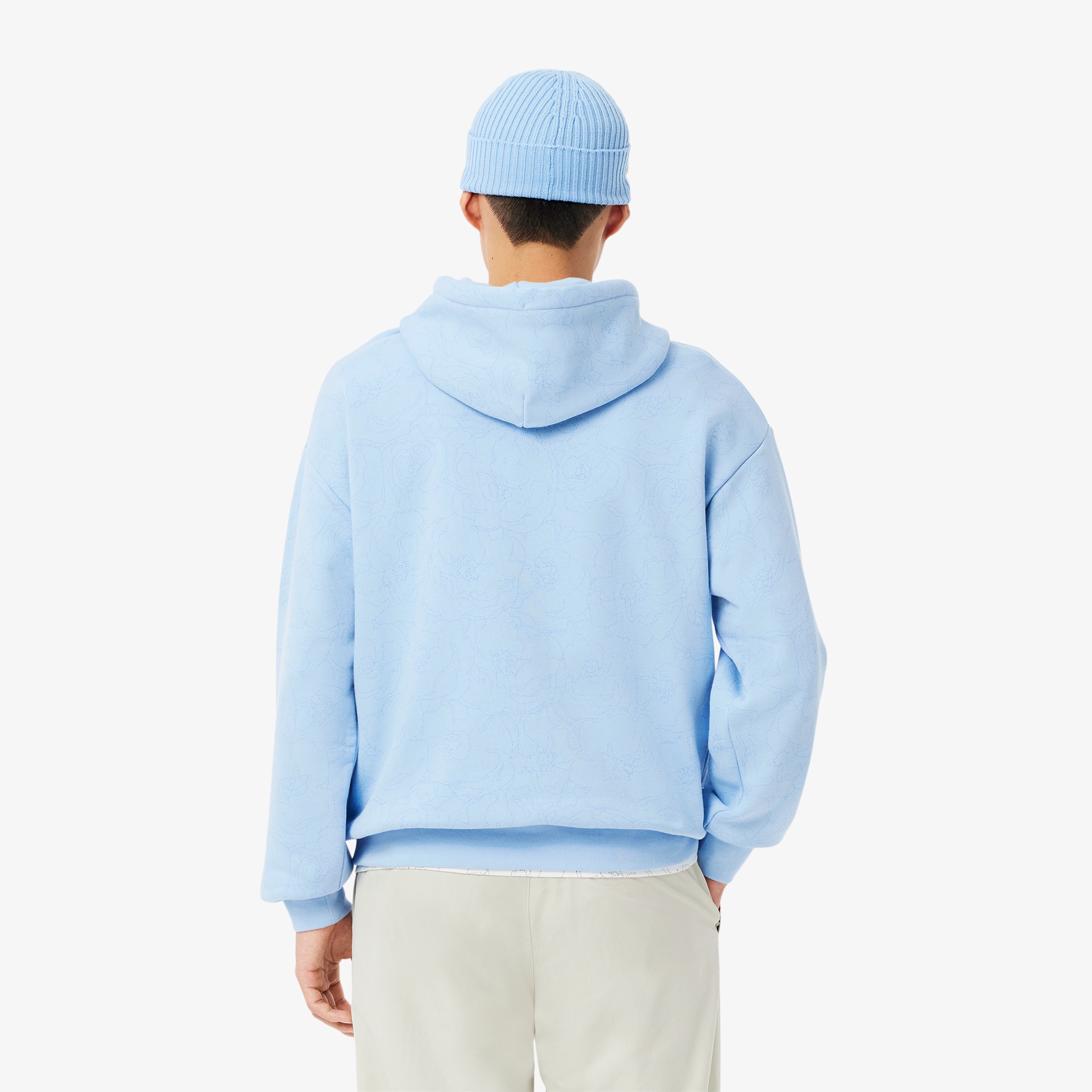 フローラルテキスタイルスウェットフーディー