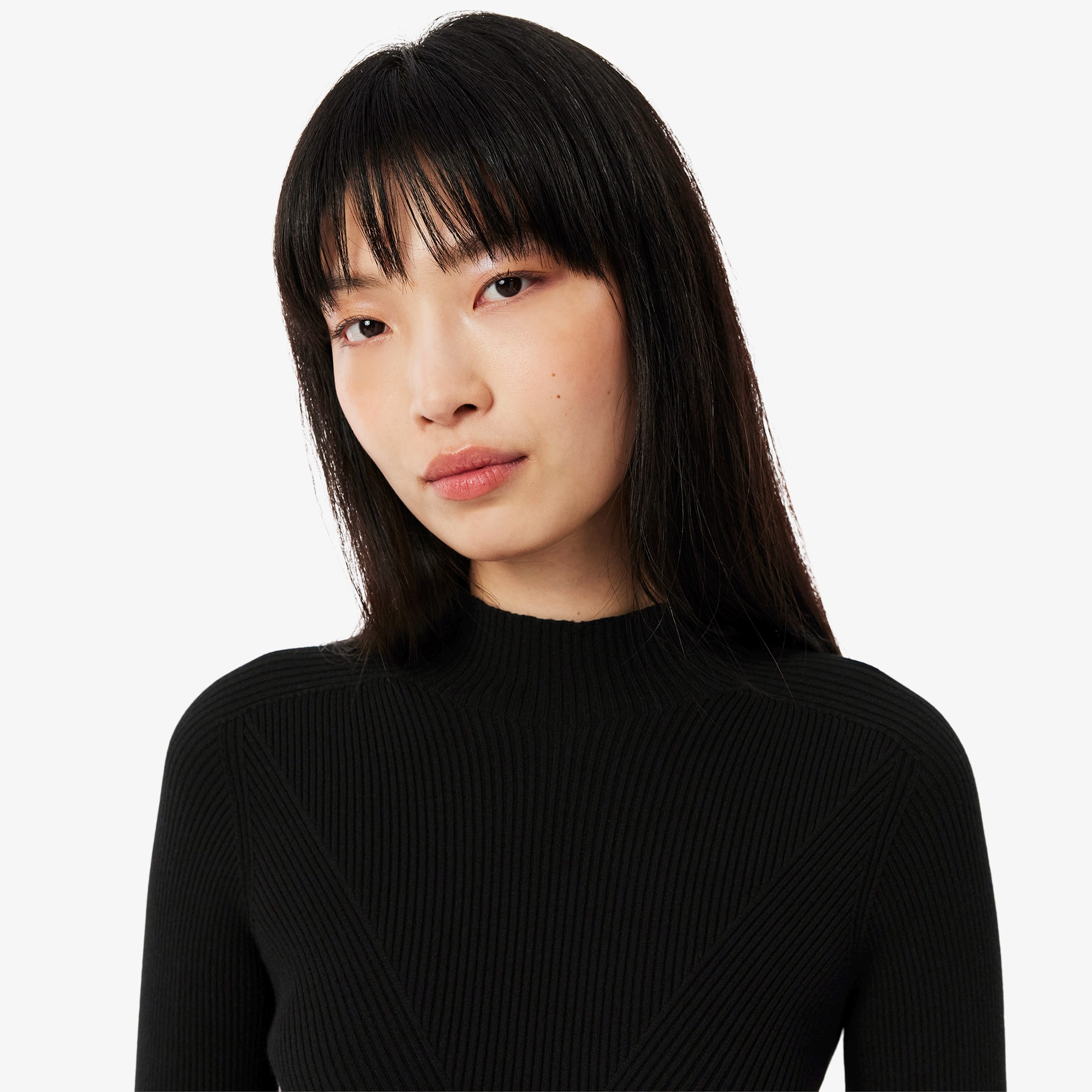 3Dニッティングハイネックセーター