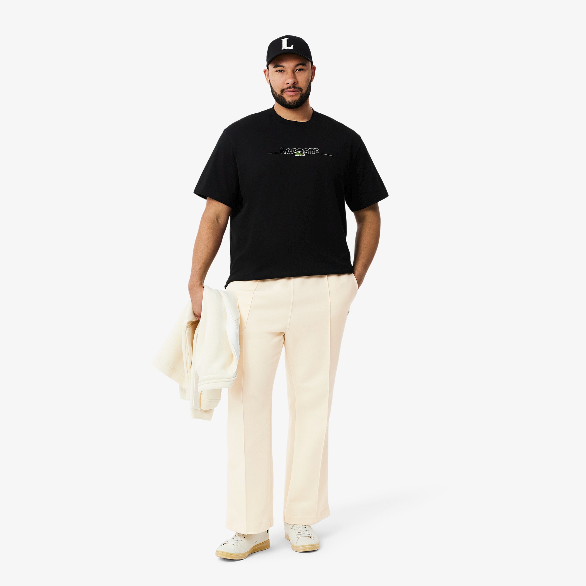 サイドテーピングスウェットトラックパンツ