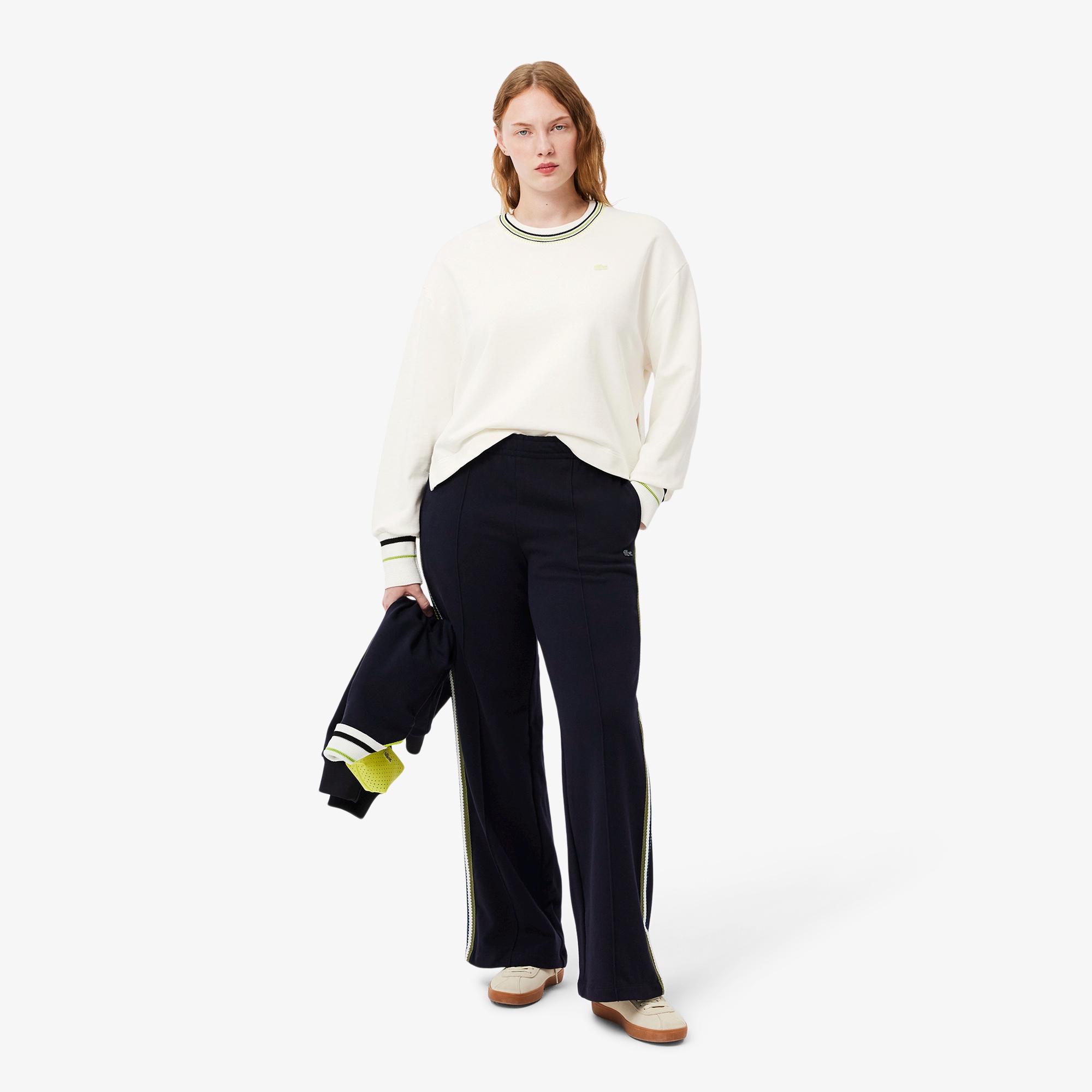 フランスメイドサイドスリットクルーネックスウェット