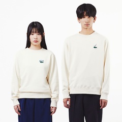 ラコステ　リバーシブルキルティングクルーネック　36サイズ LACOSTE トレーナー スウェット リバーシブルキルティングクルー