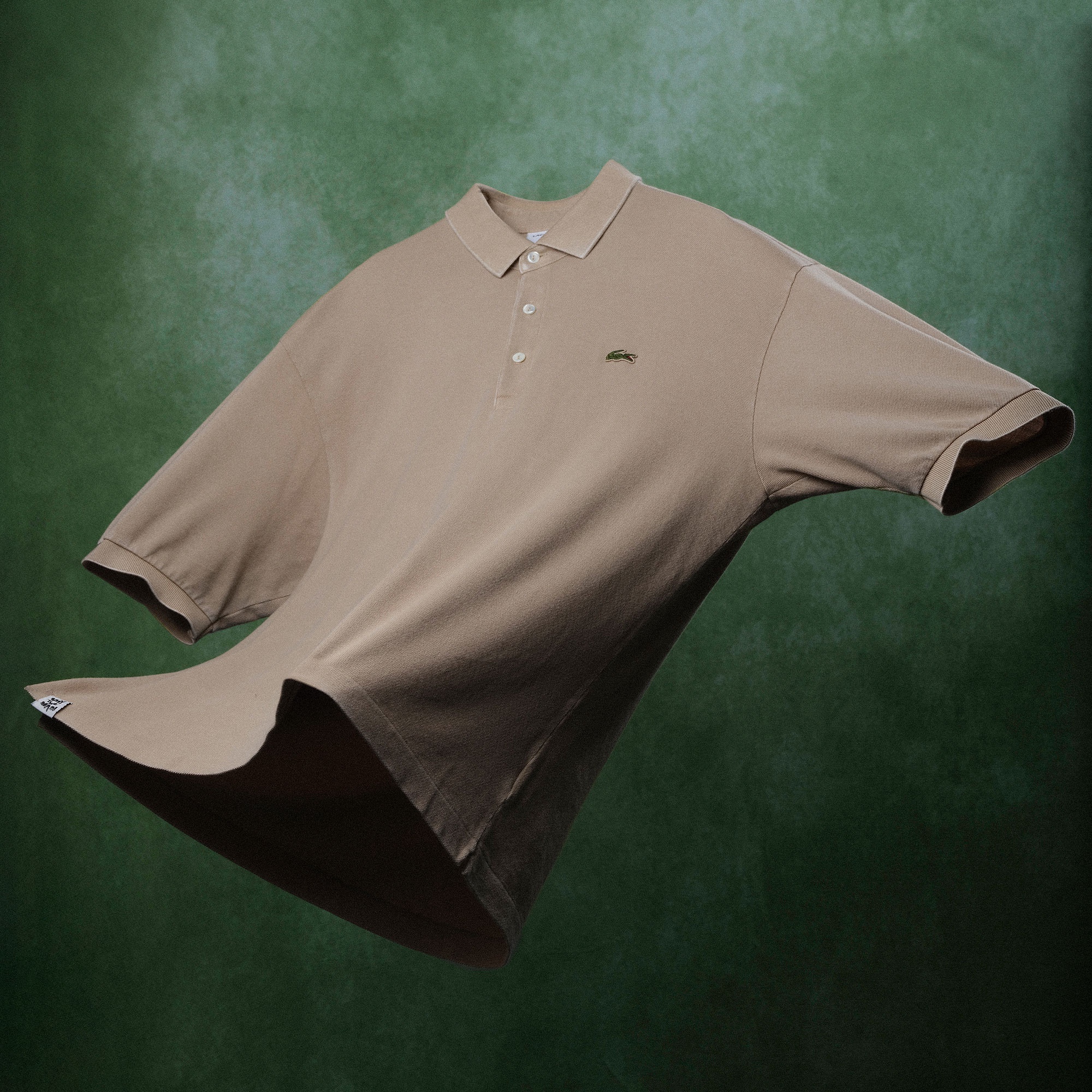 【フランス製】LACOSTE リヨセル混 スキッパー ルーズフィット ポロシャツ フランス製】LACOSTE リヨセル混 スキッパー ルーズフィット