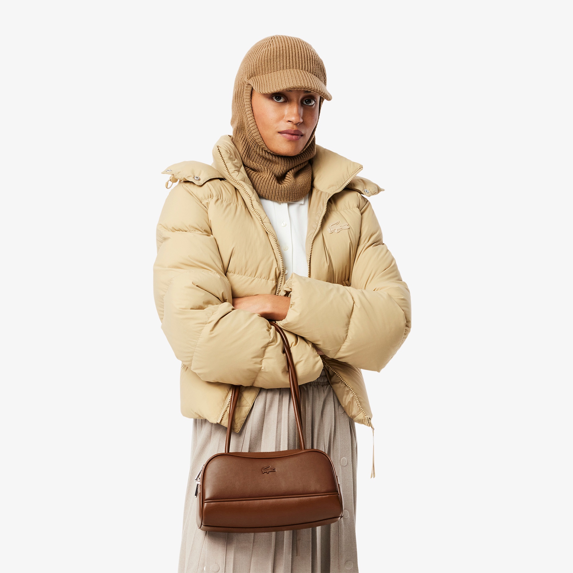 ローラレザーショルダーバッグ