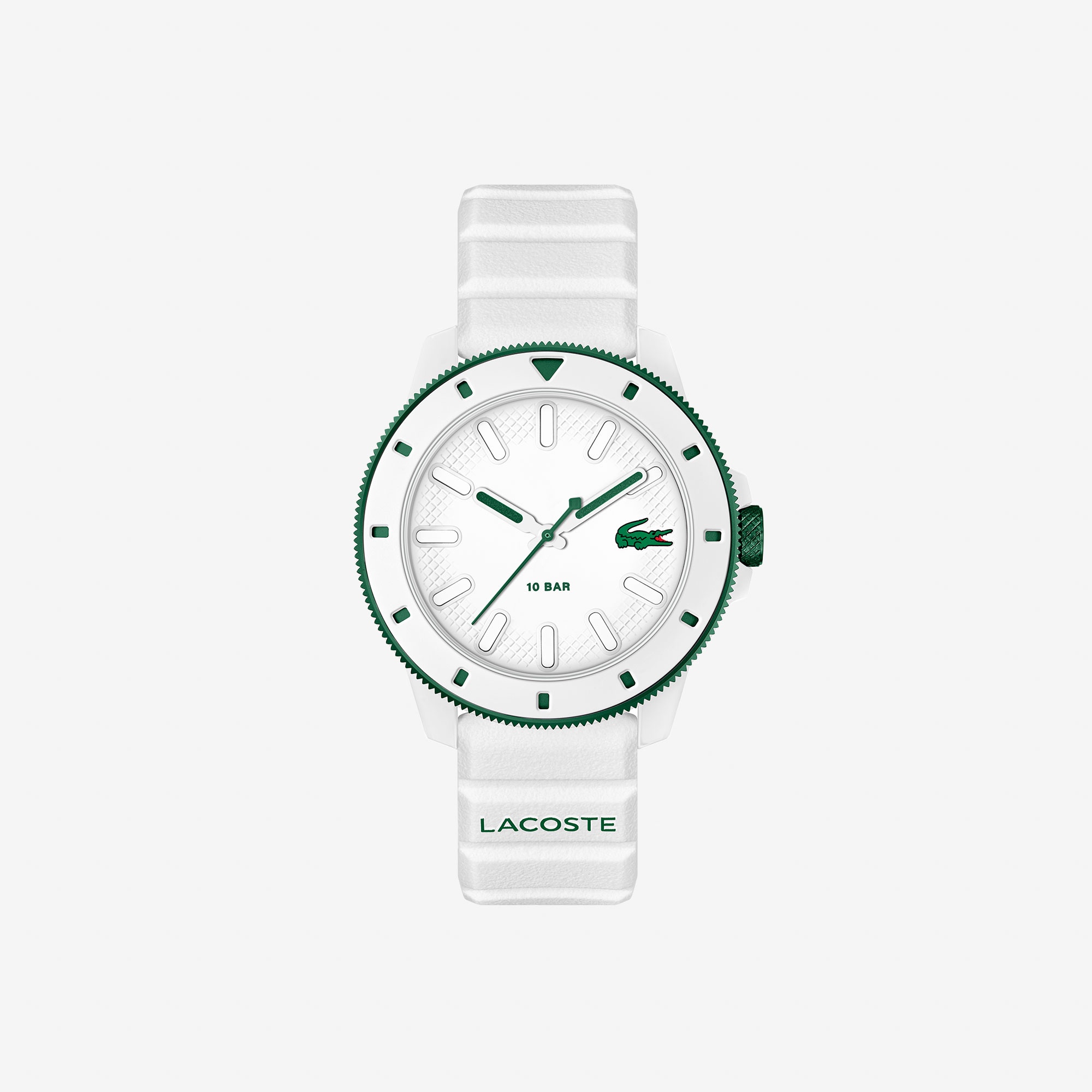 【美品】LACOSTE （ラコステ） 腕時計 シリコンストラップ ホワイト LACOSTE Lacoste ラコステ メンズ レディース 腕時計 White