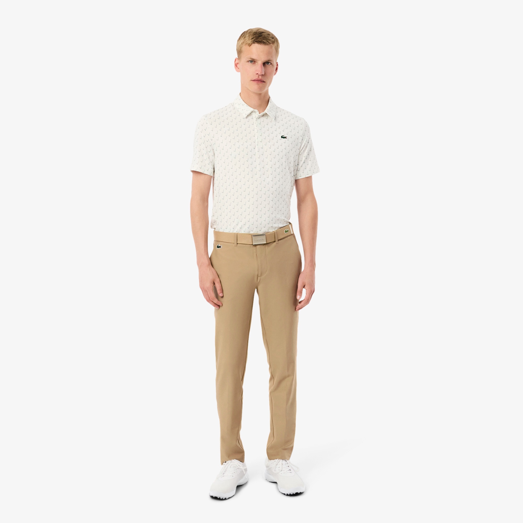 Lacoste レディースゴルフパンツ クロップドストレッチゴルフパンツ HF7464 - ラコステ（LACOSTE