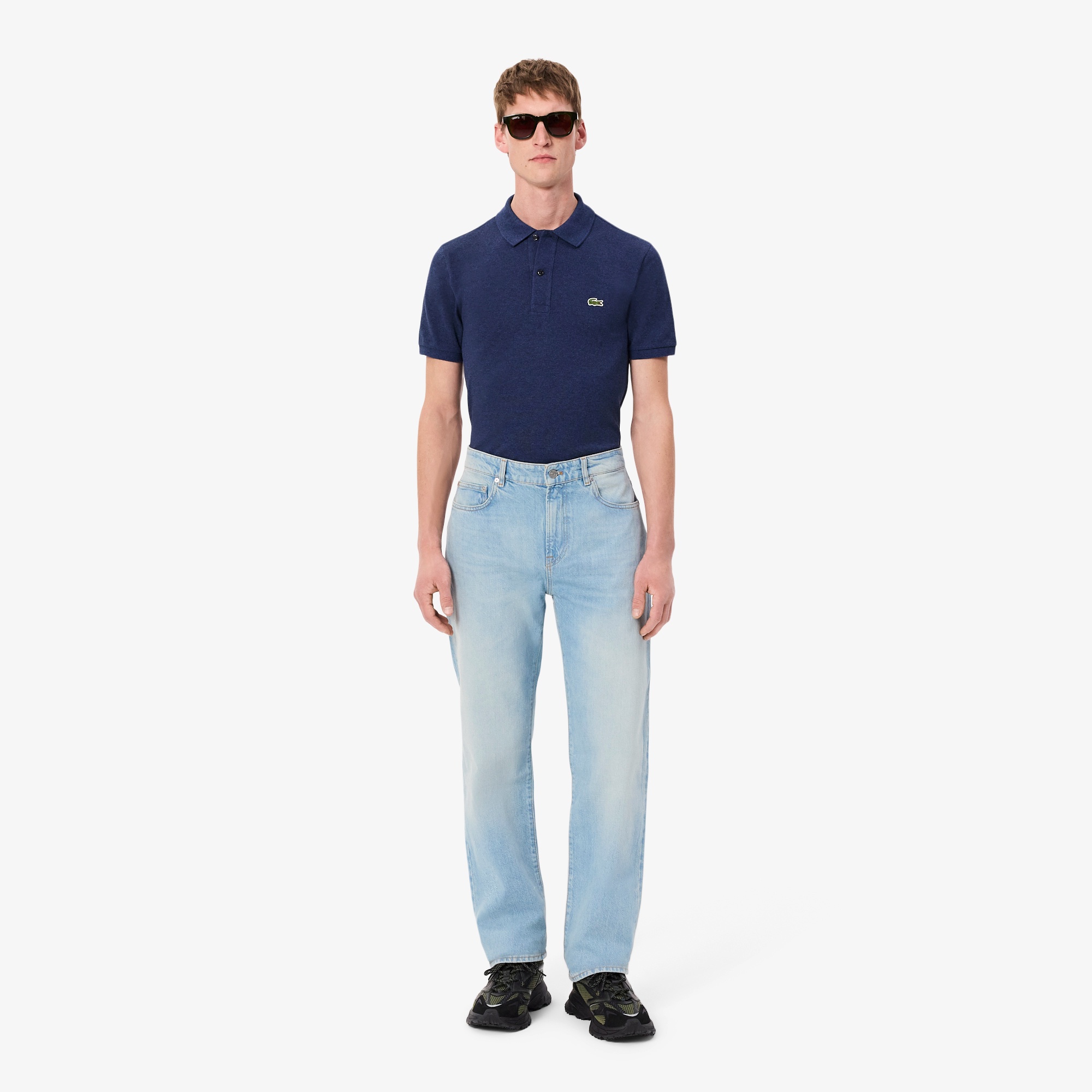おまとめ！45Ｒ星型デニムパンツとLACOSTE 半袖シャツ LACOSTE｜バイアスカットデニムシャツ | Rakuten Fashion(楽天