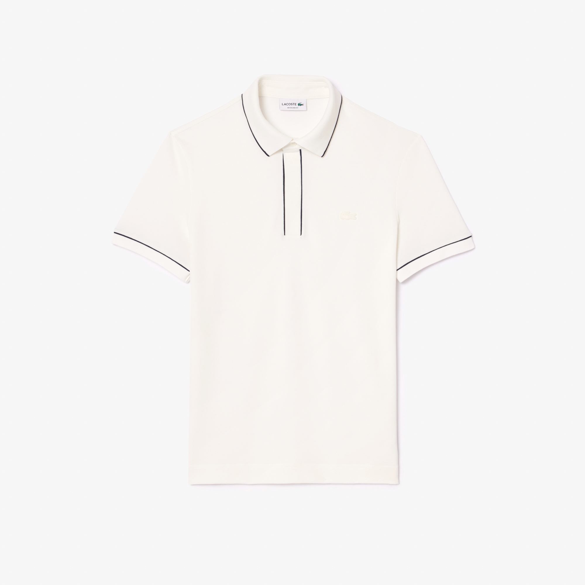 配色パイピング比翼ポロシャツ