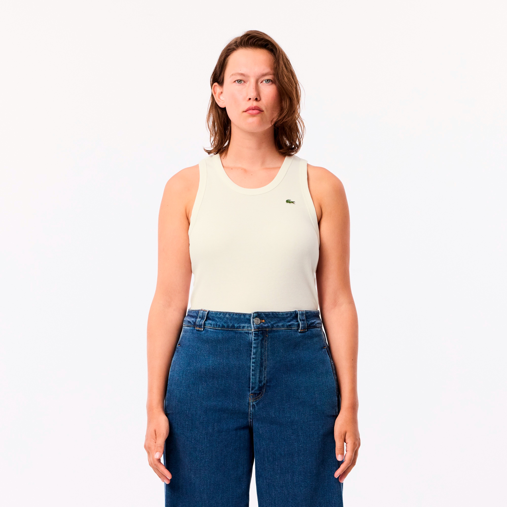 エッセンシャルリブニットタンクトップ