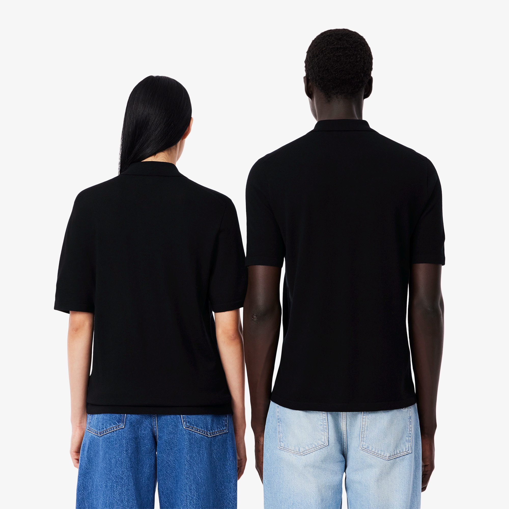 メリノウール3Dニットポロシャツ