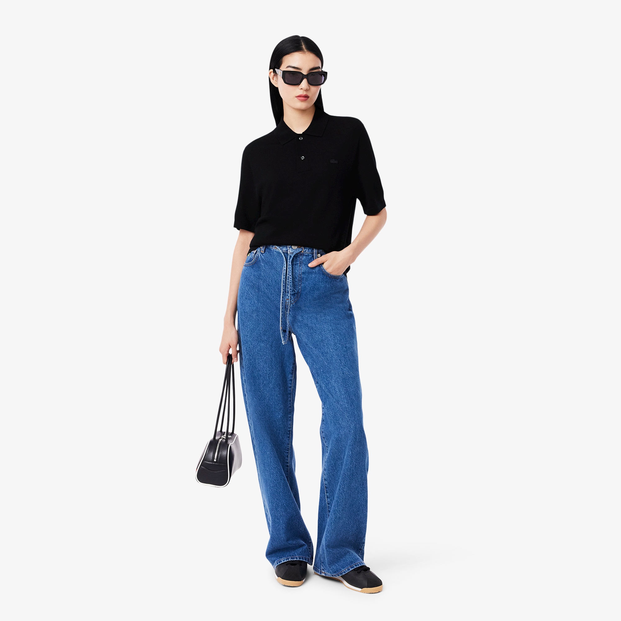 メリノウール3Dニットポロシャツ