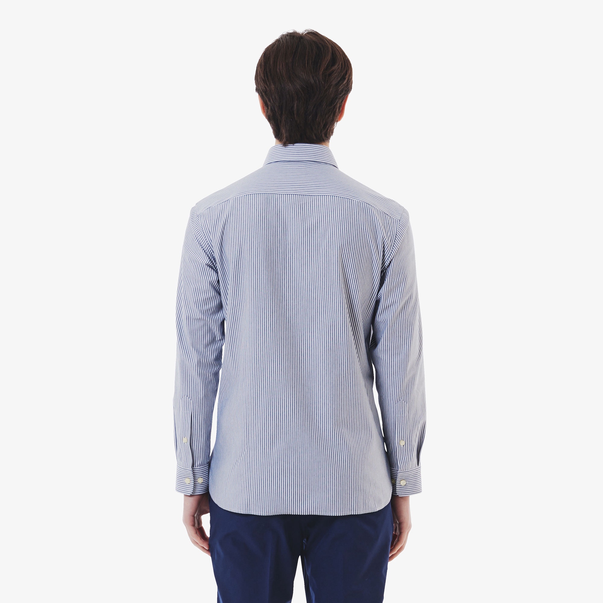 ストライプジャージシャツ