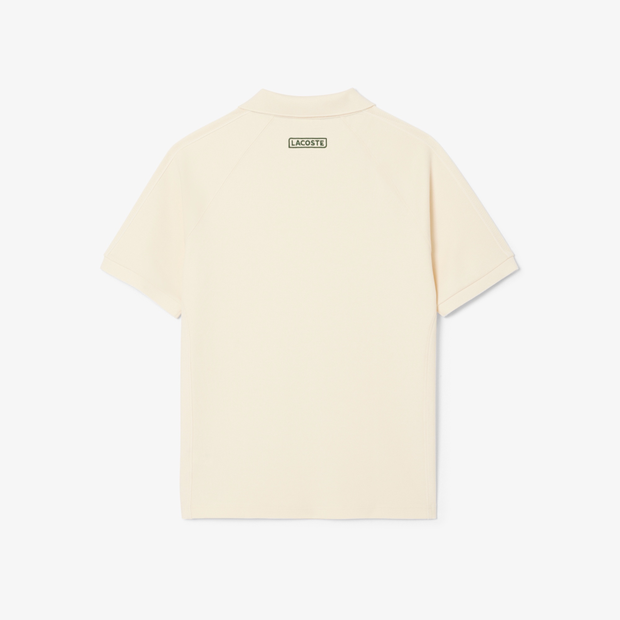 メッシュショルダーオープンネックシャツ