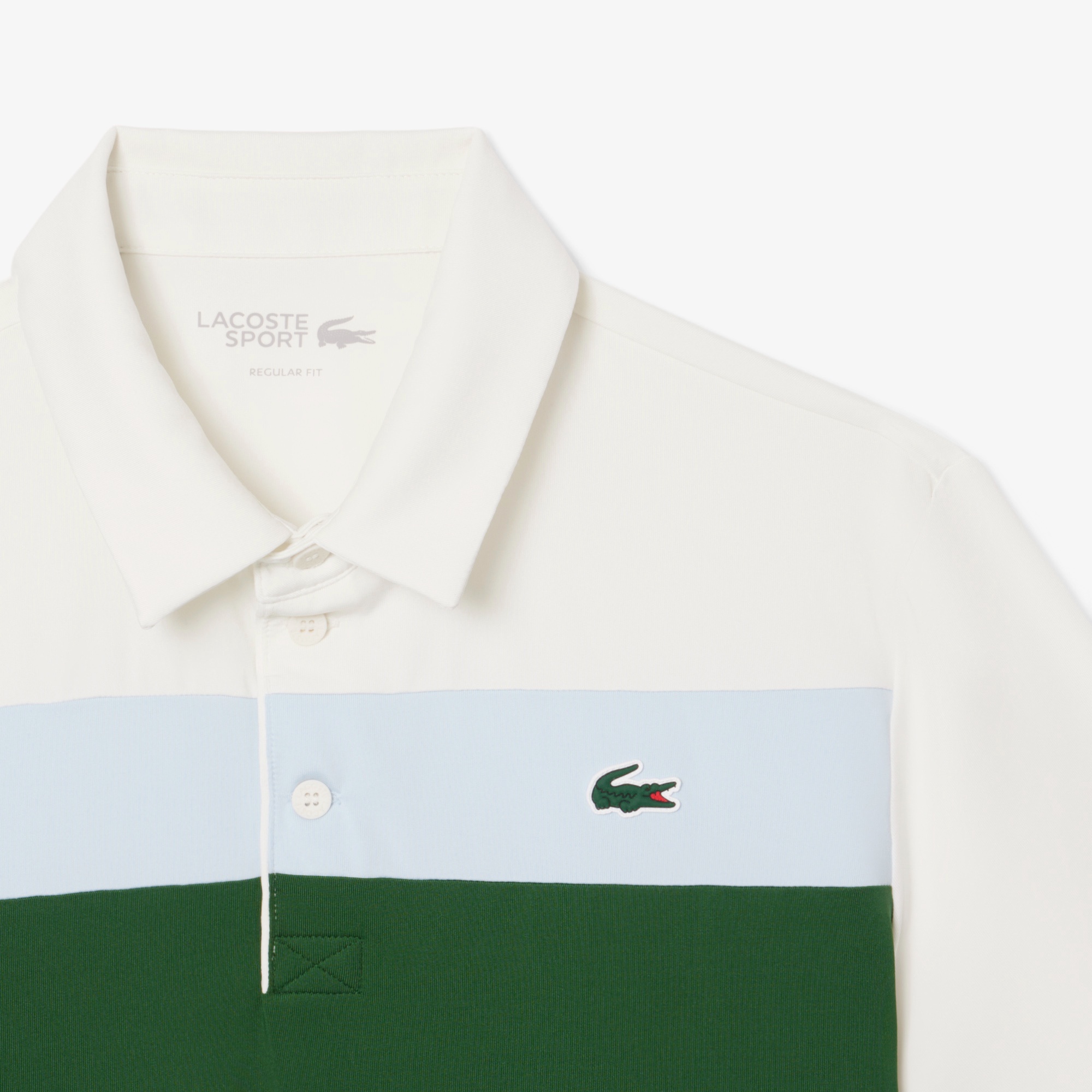 パネルボーダーウルトラドライゴルフポロシャツ