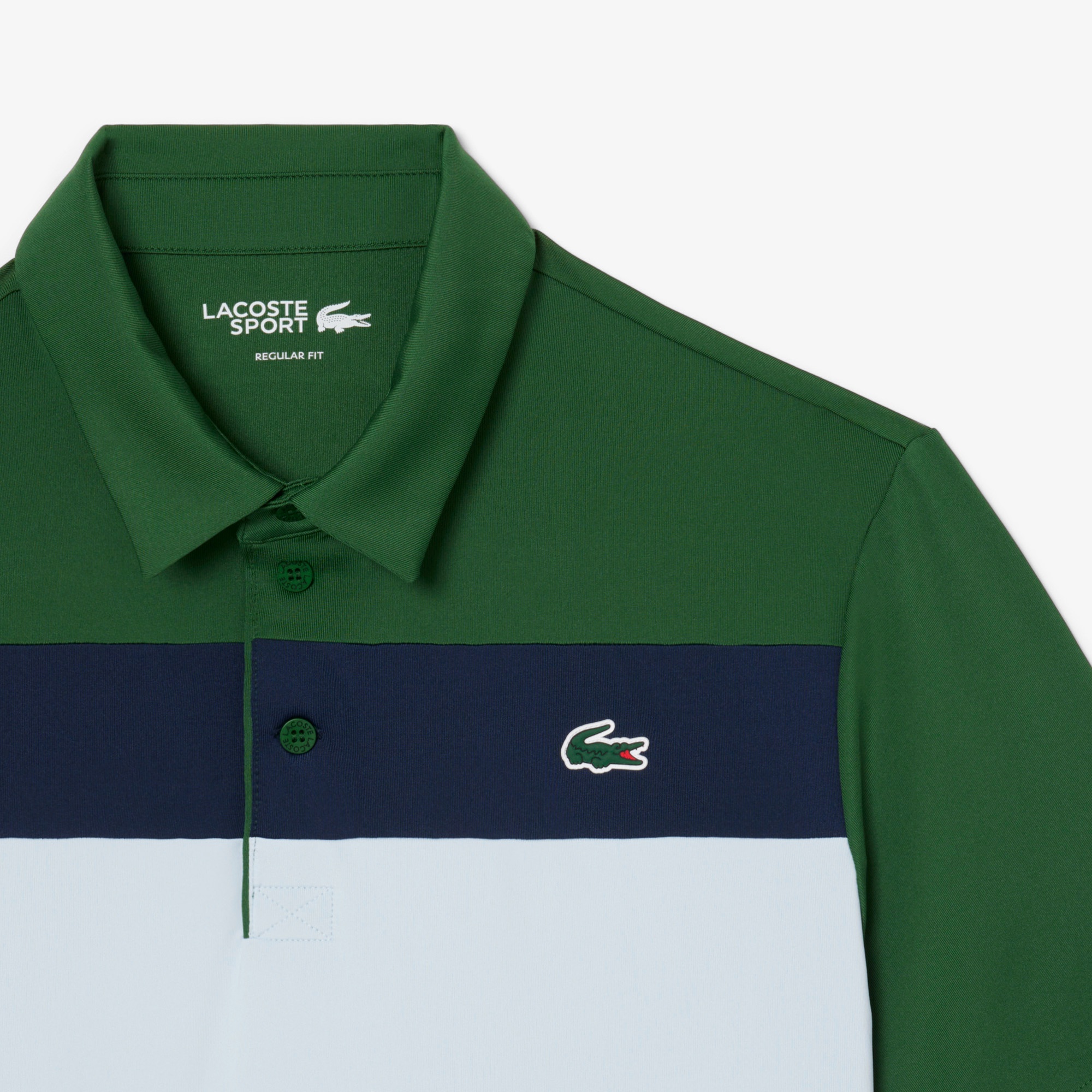 パネルボーダーウルトラドライゴルフポロシャツ