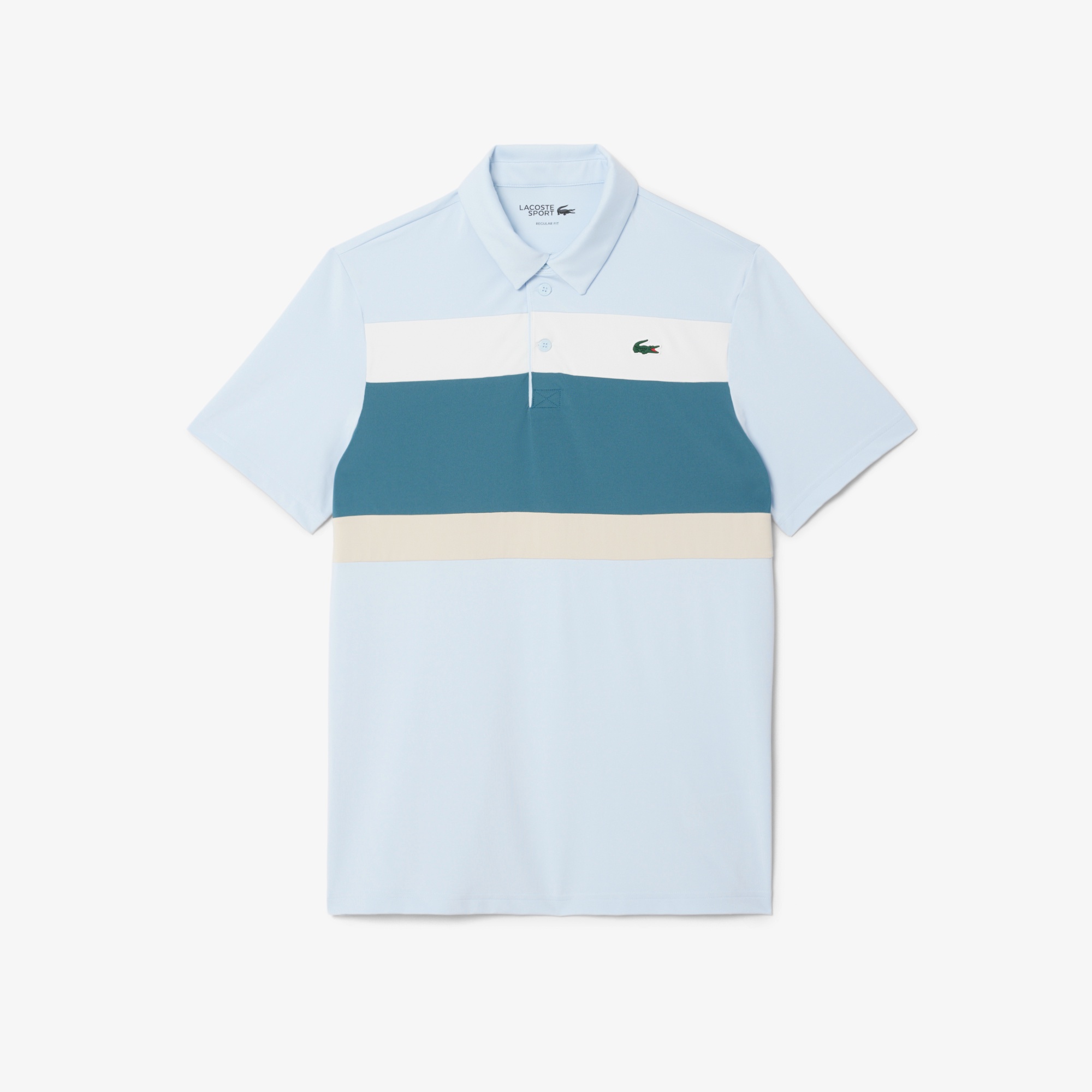 パネルボーダーウルトラドライゴルフポロシャツ