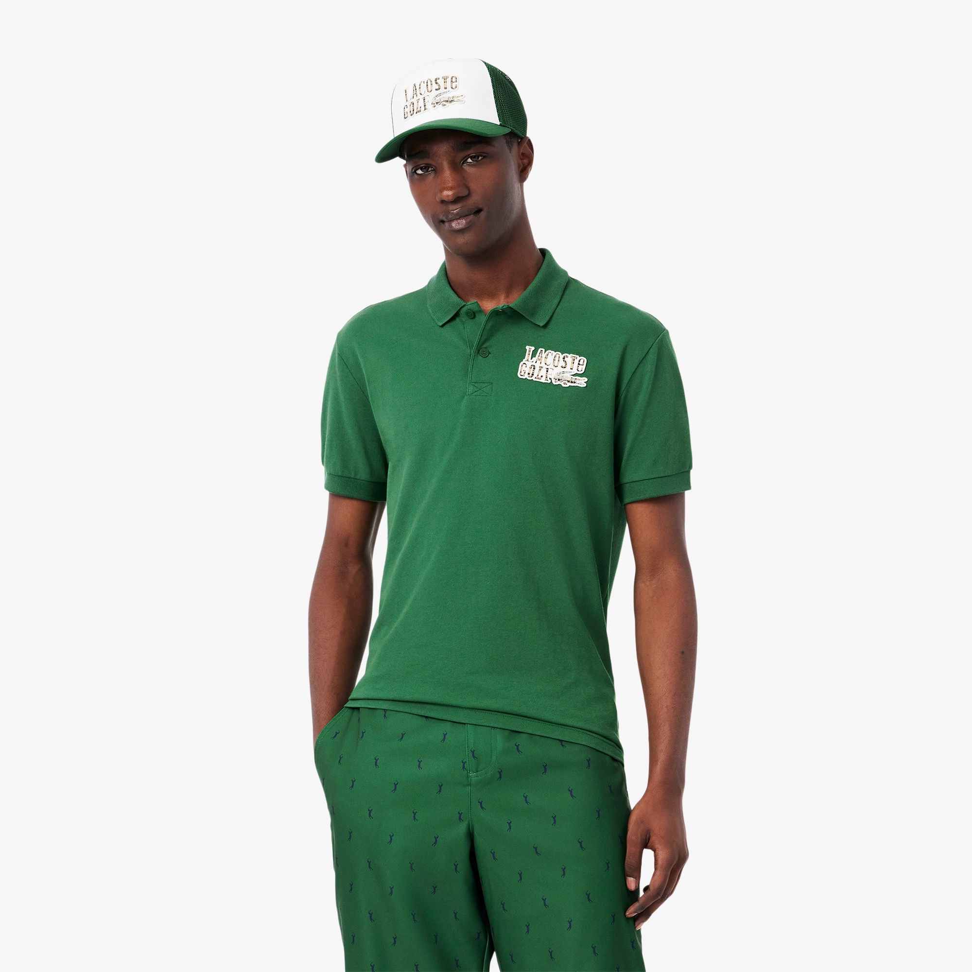 ラコステ LACOSTE ビッグクロコダイル ワッペン ポロシャツ ラコステ LACOSTE ビッグクロコダイル ワッペン ポロシャツ