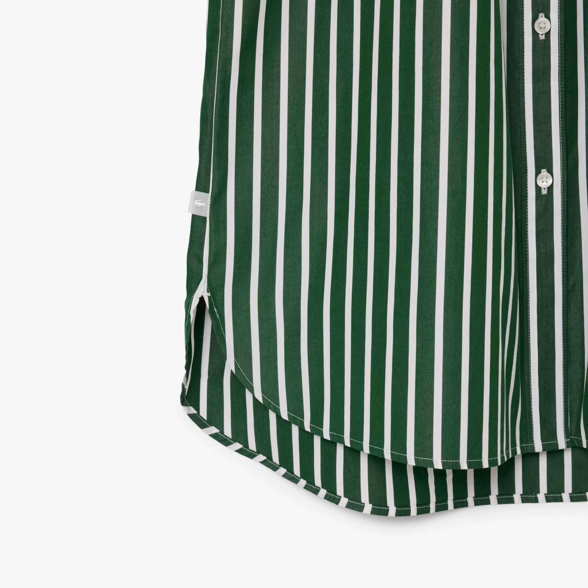 ストライプシャツドレス