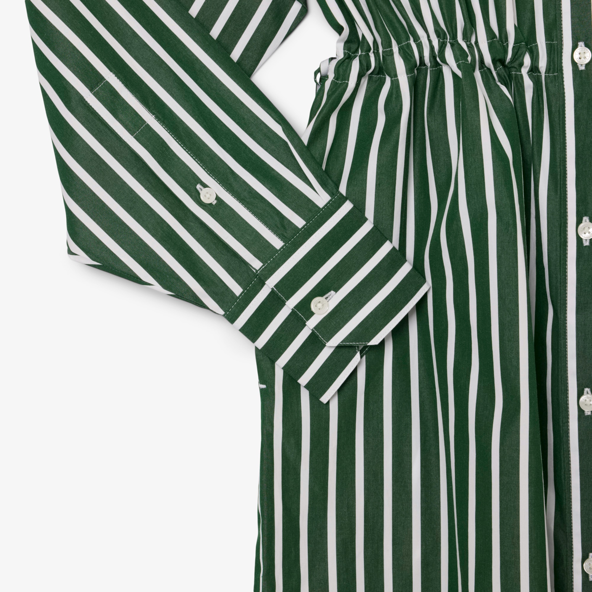 ストライプシャツドレス