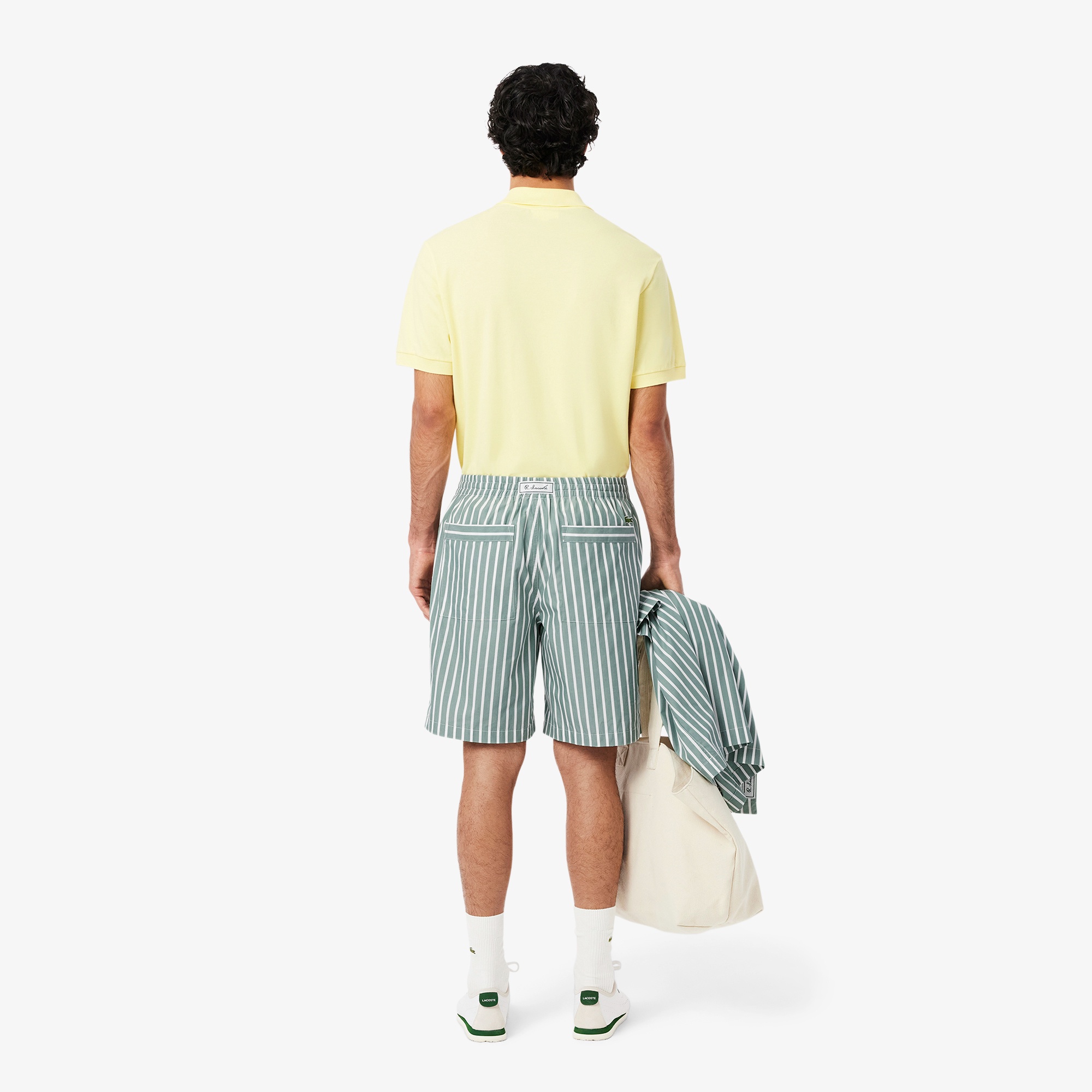 リヨセルブレンドストライプショーツ