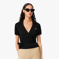 LACOSTE　ラコステ　 パイル地　半袖ポロシャツ　38(L )　レディース コンパクトパイル地ポロシャツ DF7244 - ラコステ（LACOSTE