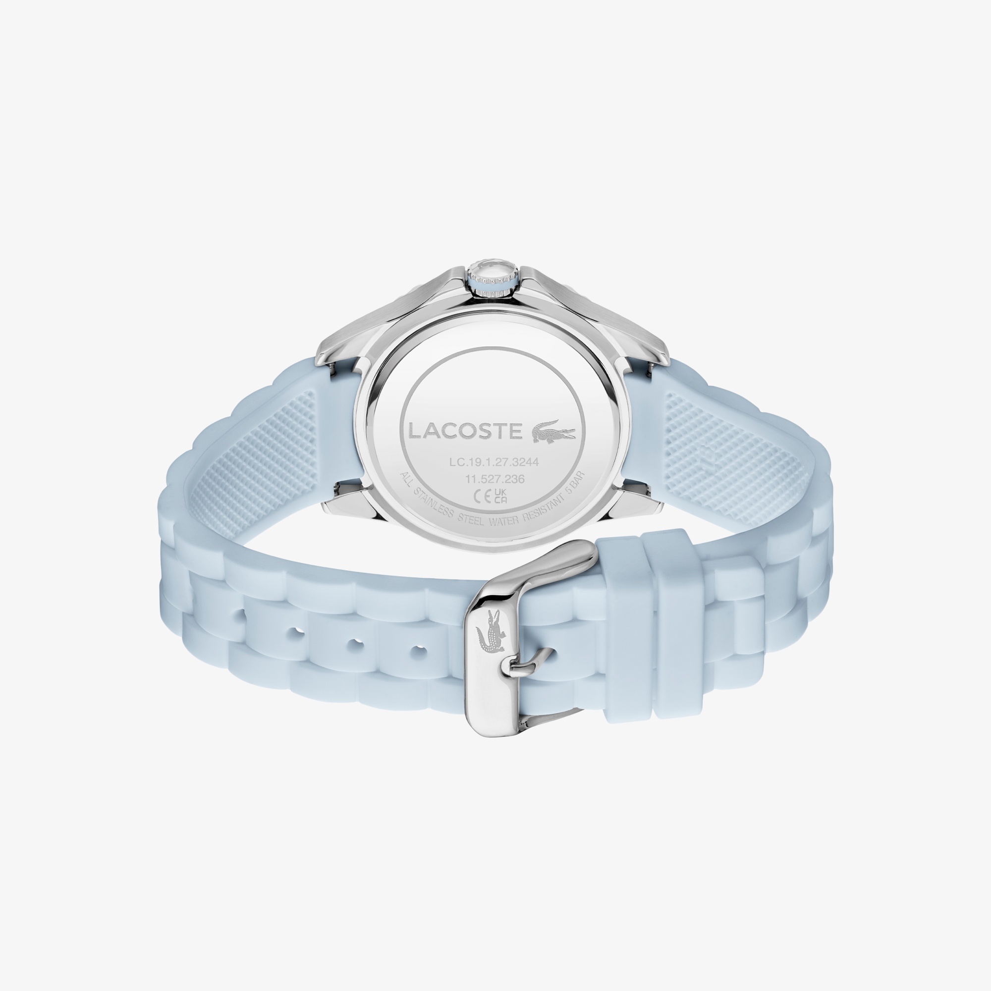 SANTORINI 時計 シルバー×ライトブルー