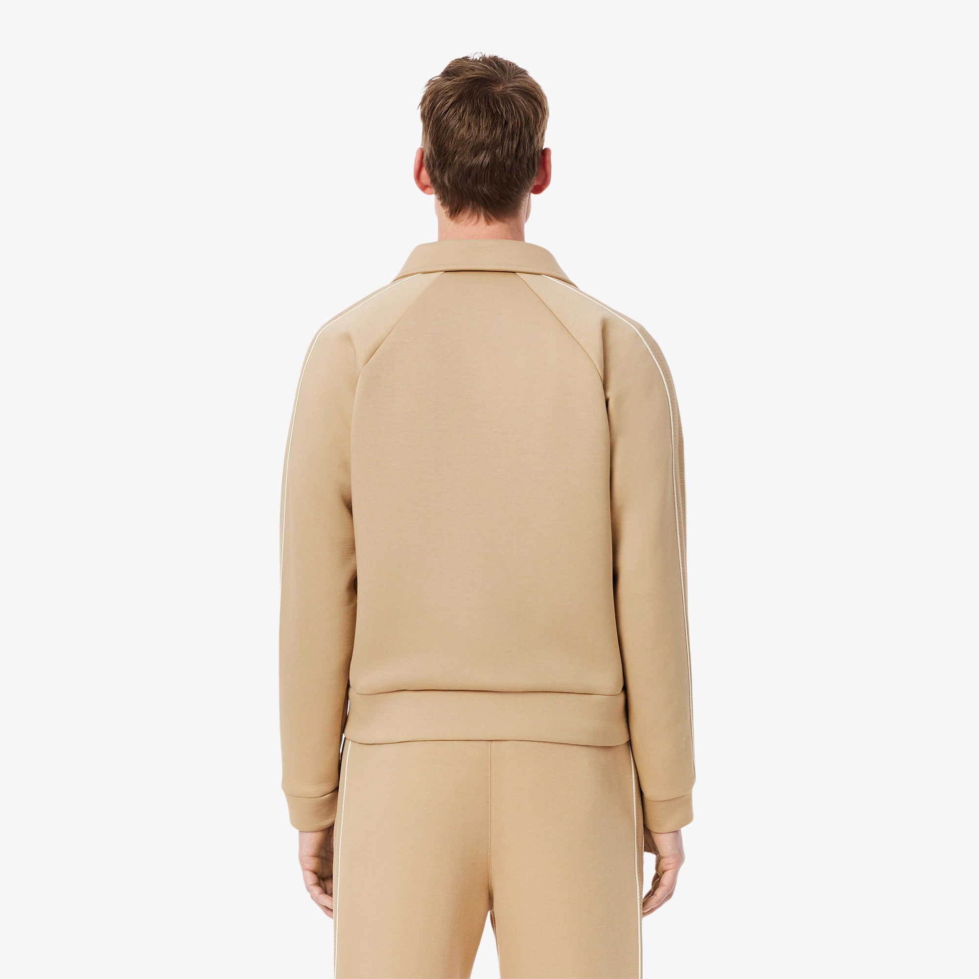 ショルダーテーピングダブルフェイススェットブルゾン