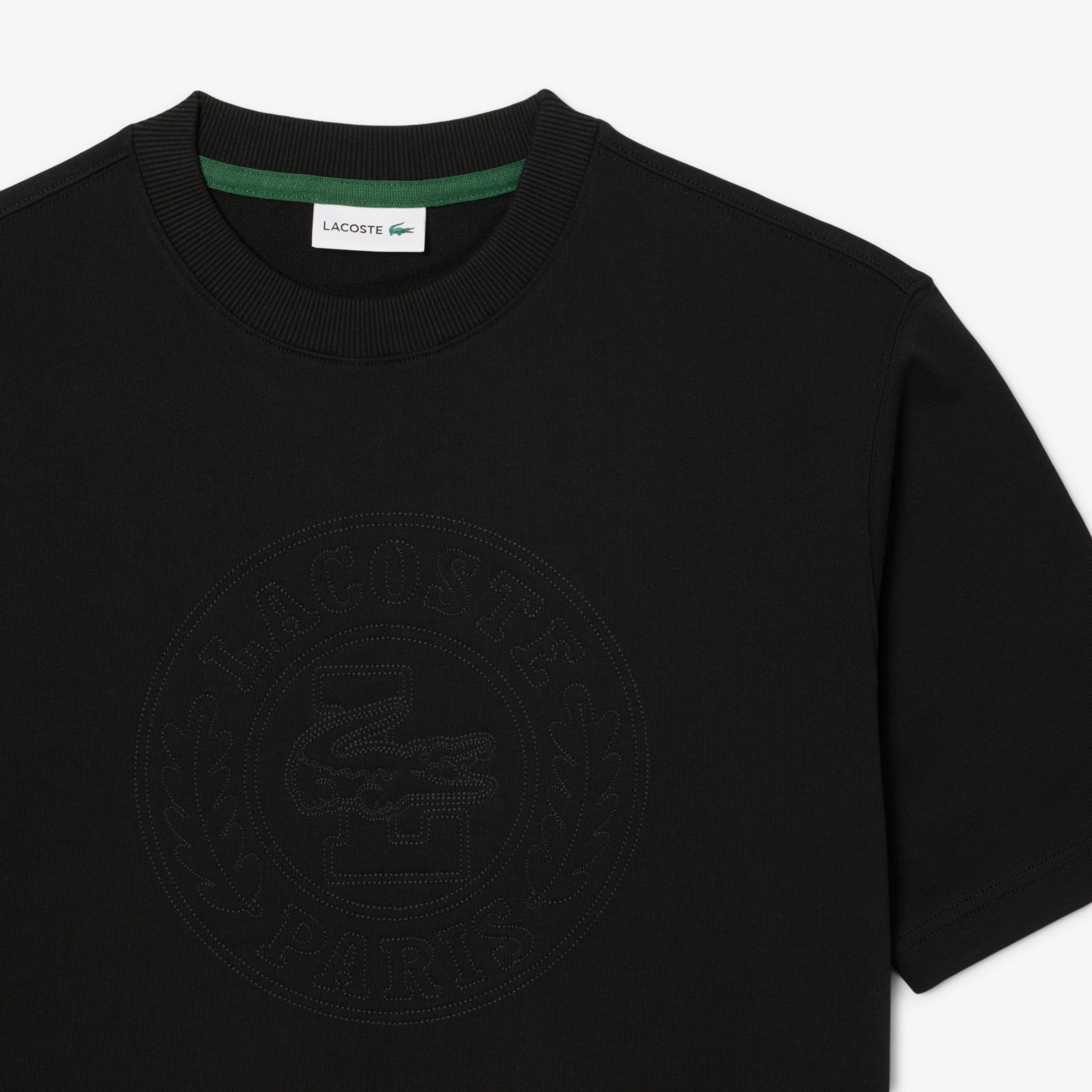 トーン・オン・トーンステッチ半袖スウェット