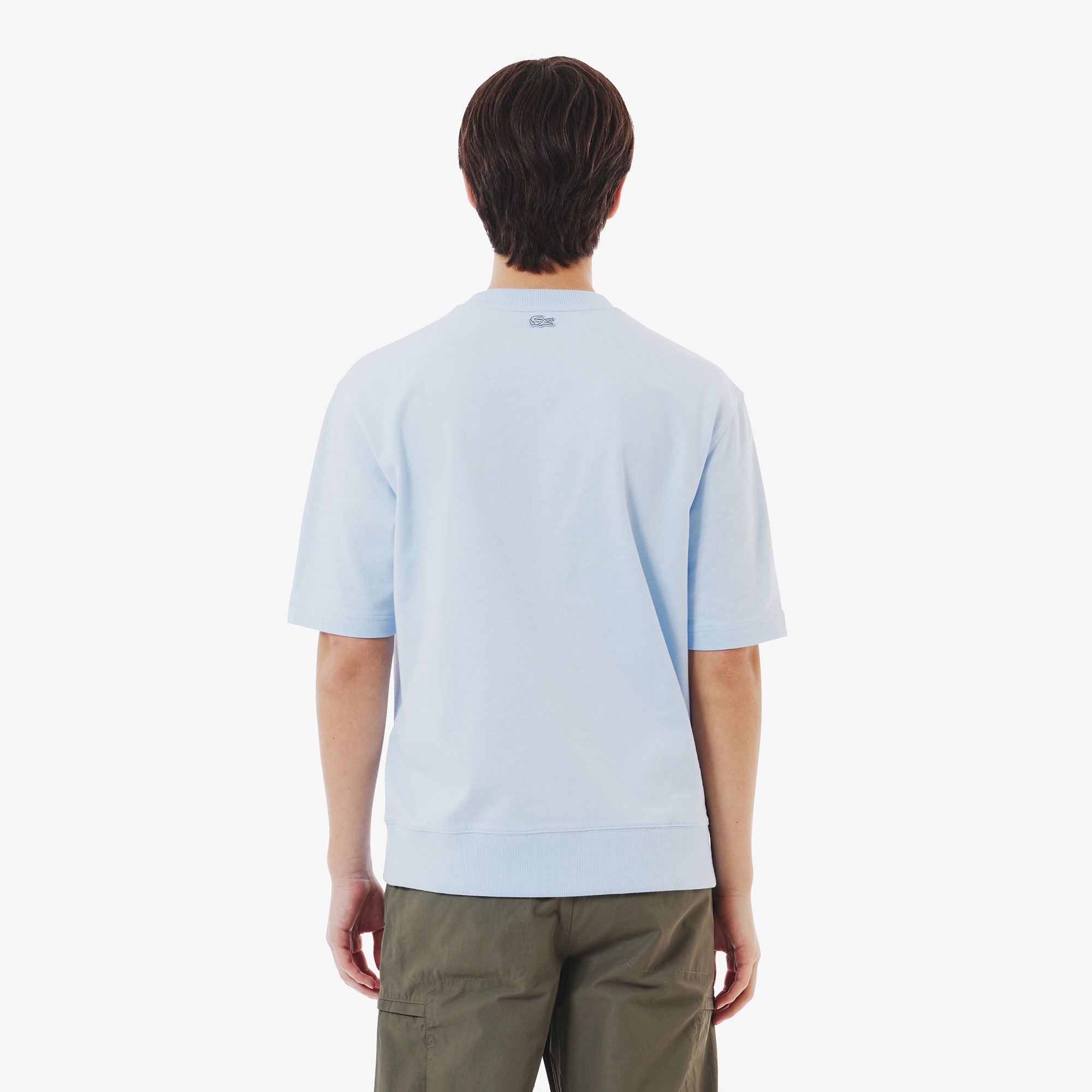 トーン・オン・トーンステッチ半袖スウェット