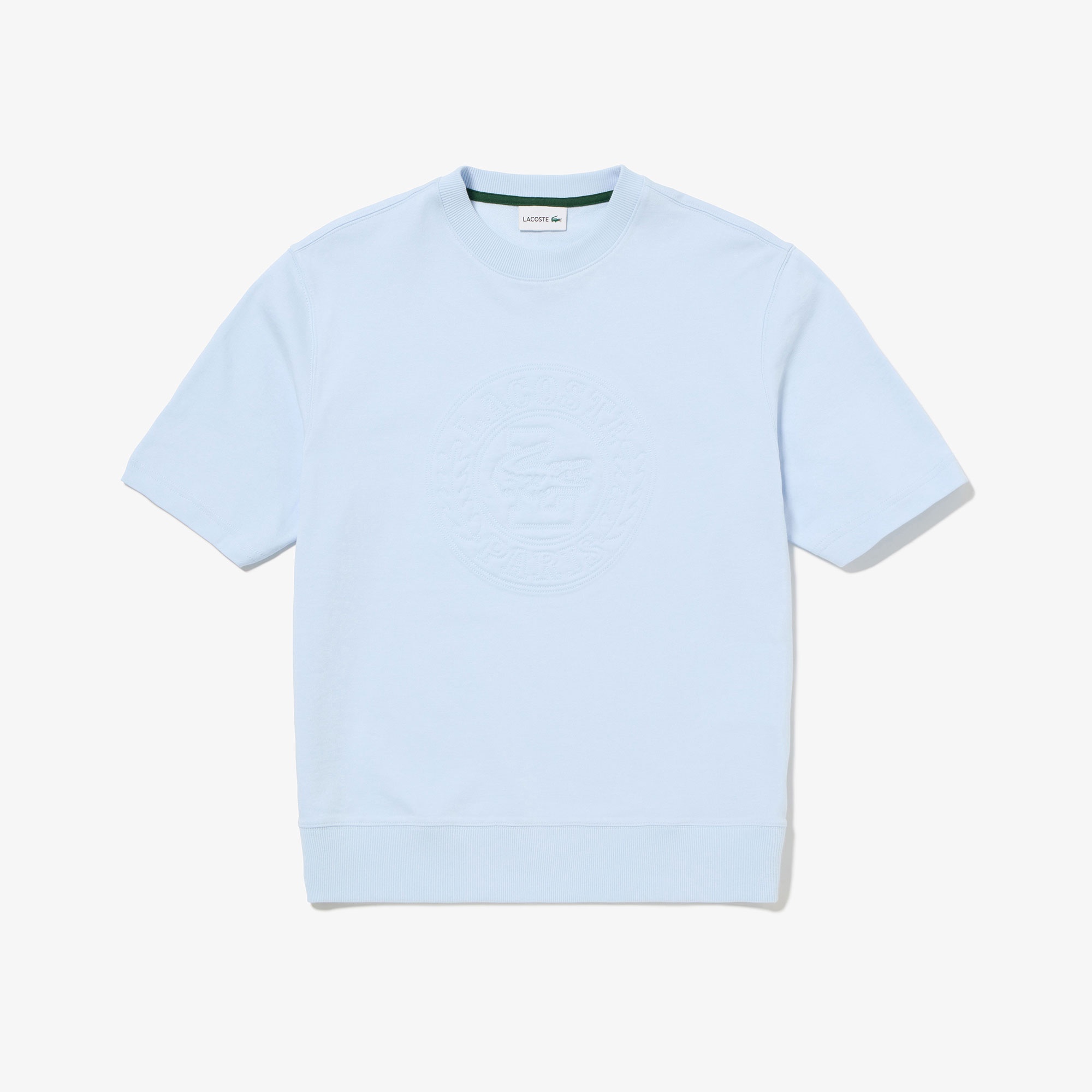 トーン・オン・トーンステッチ半袖スウェット