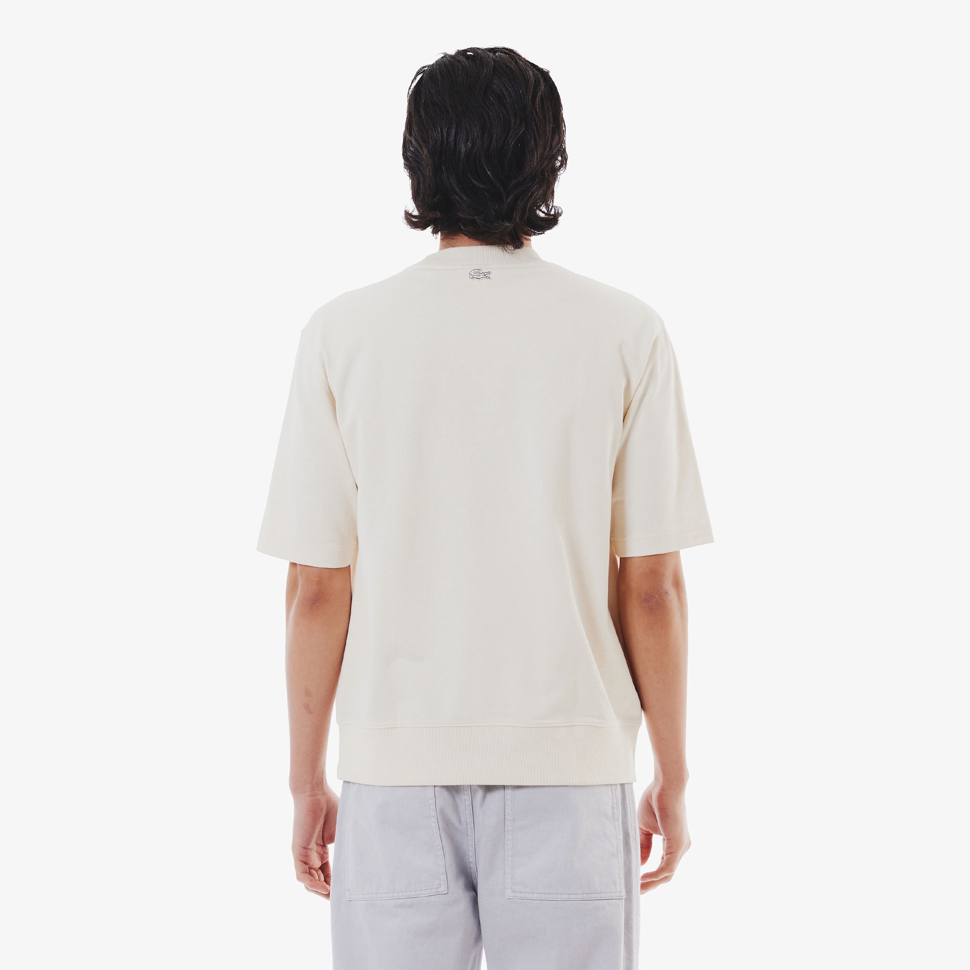 トーン・オン・トーンステッチ半袖スウェット