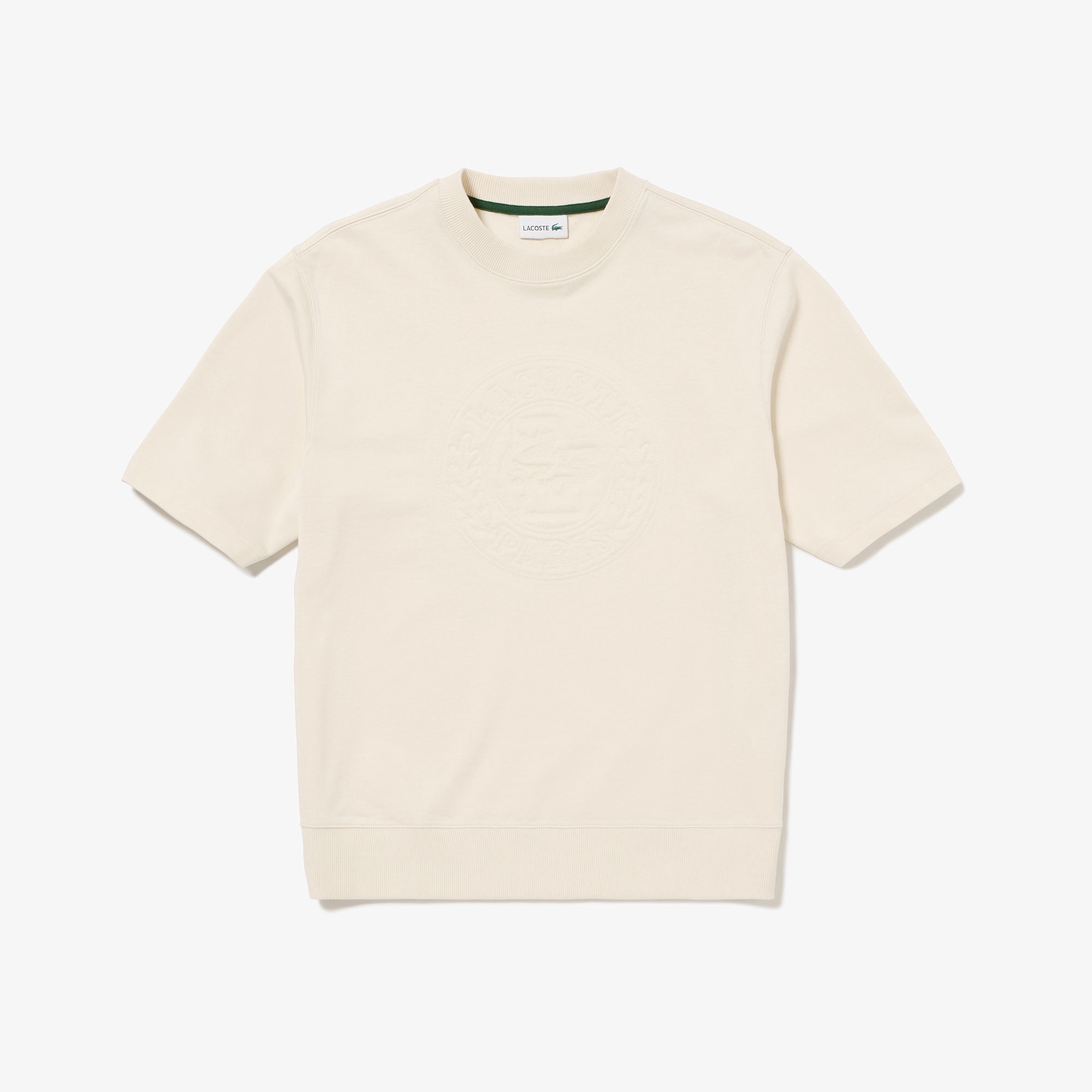 トーン・オン・トーンステッチ半袖スウェット