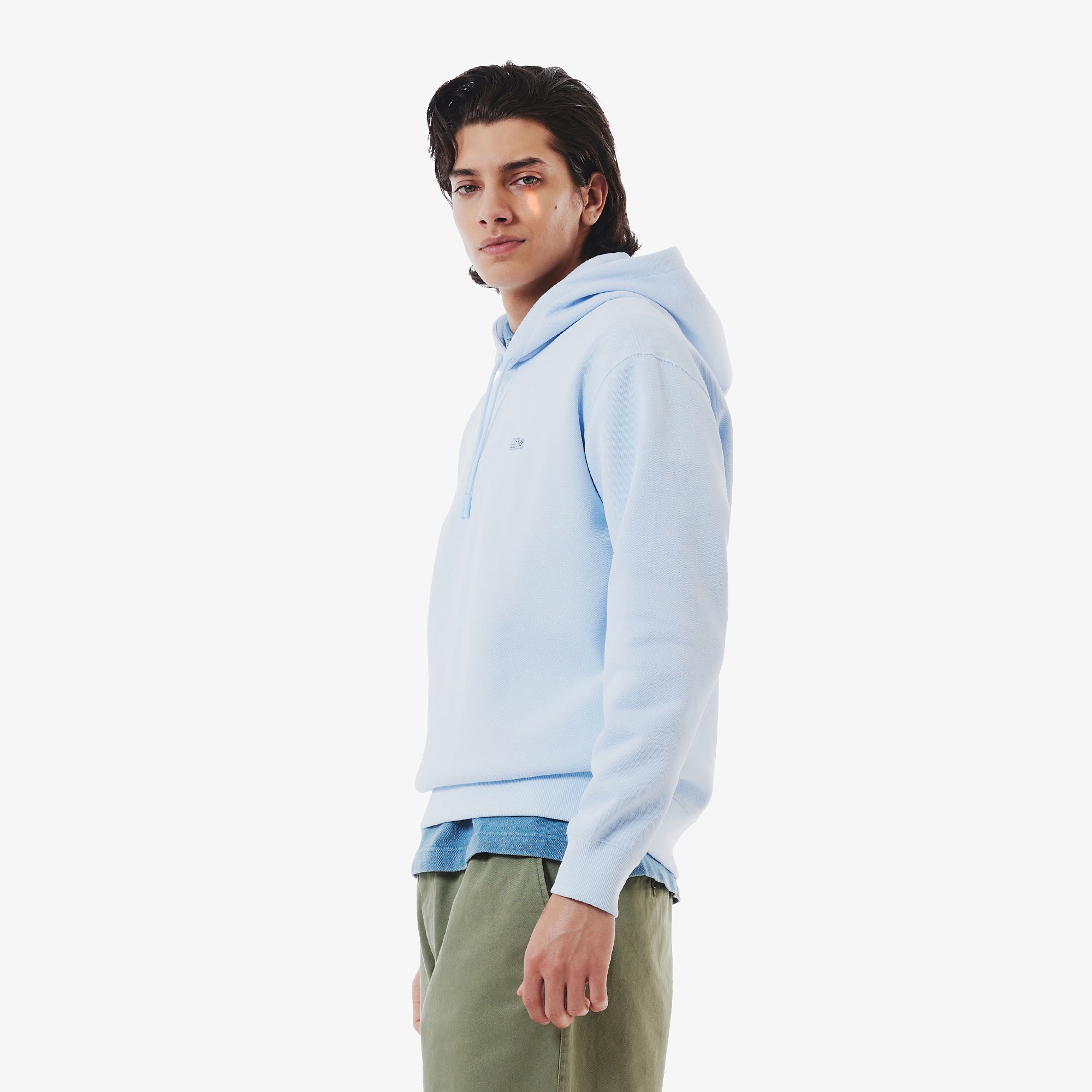 鹿の子ニットワントーンフーディー