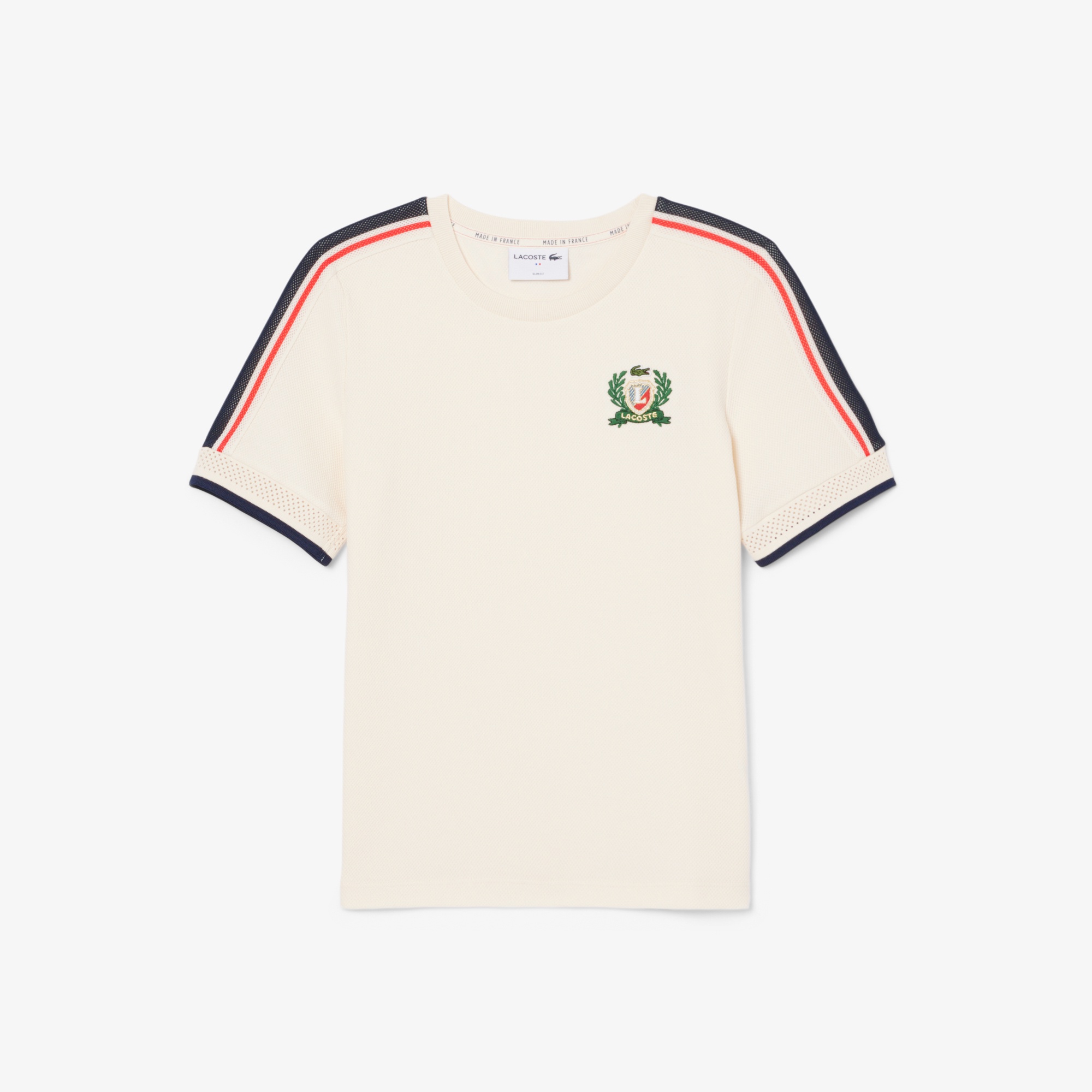 ショルダーメッシュバンド鹿の子Tシャツ