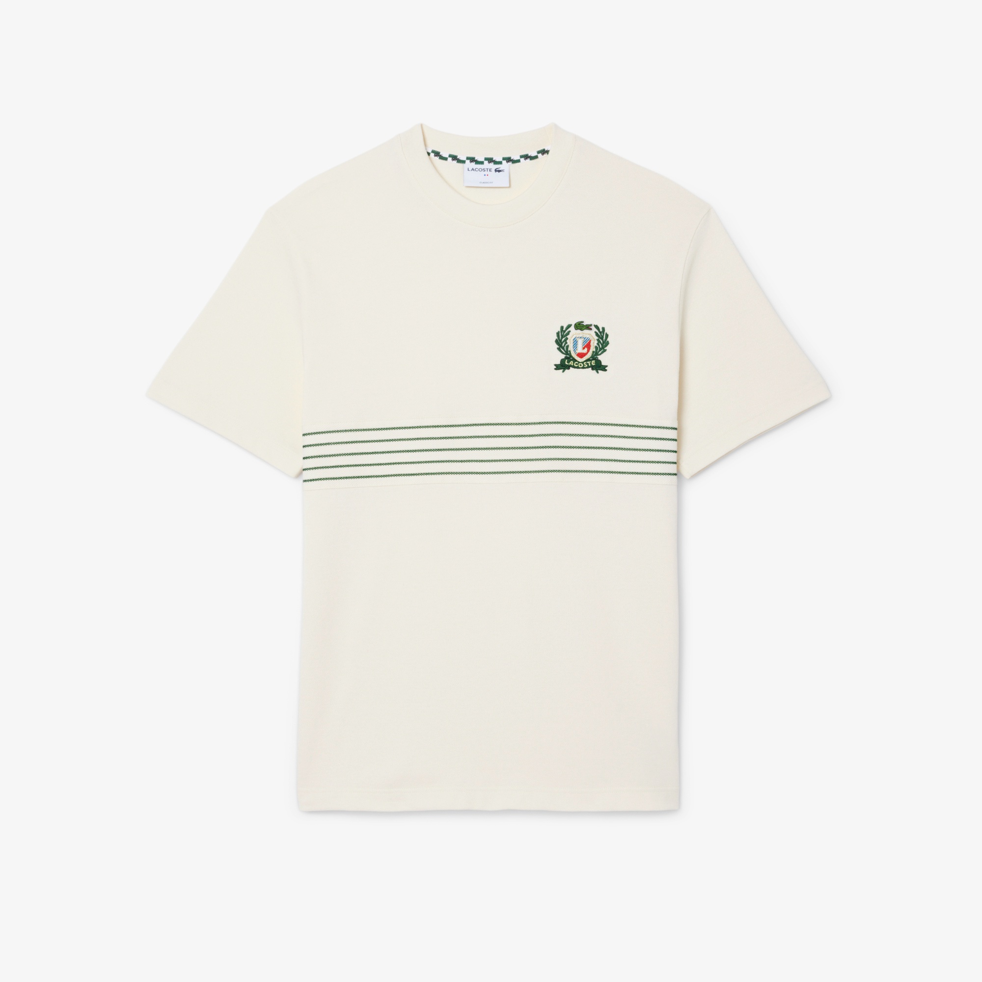 フロントボーダーパネル鹿の子Tシャツ