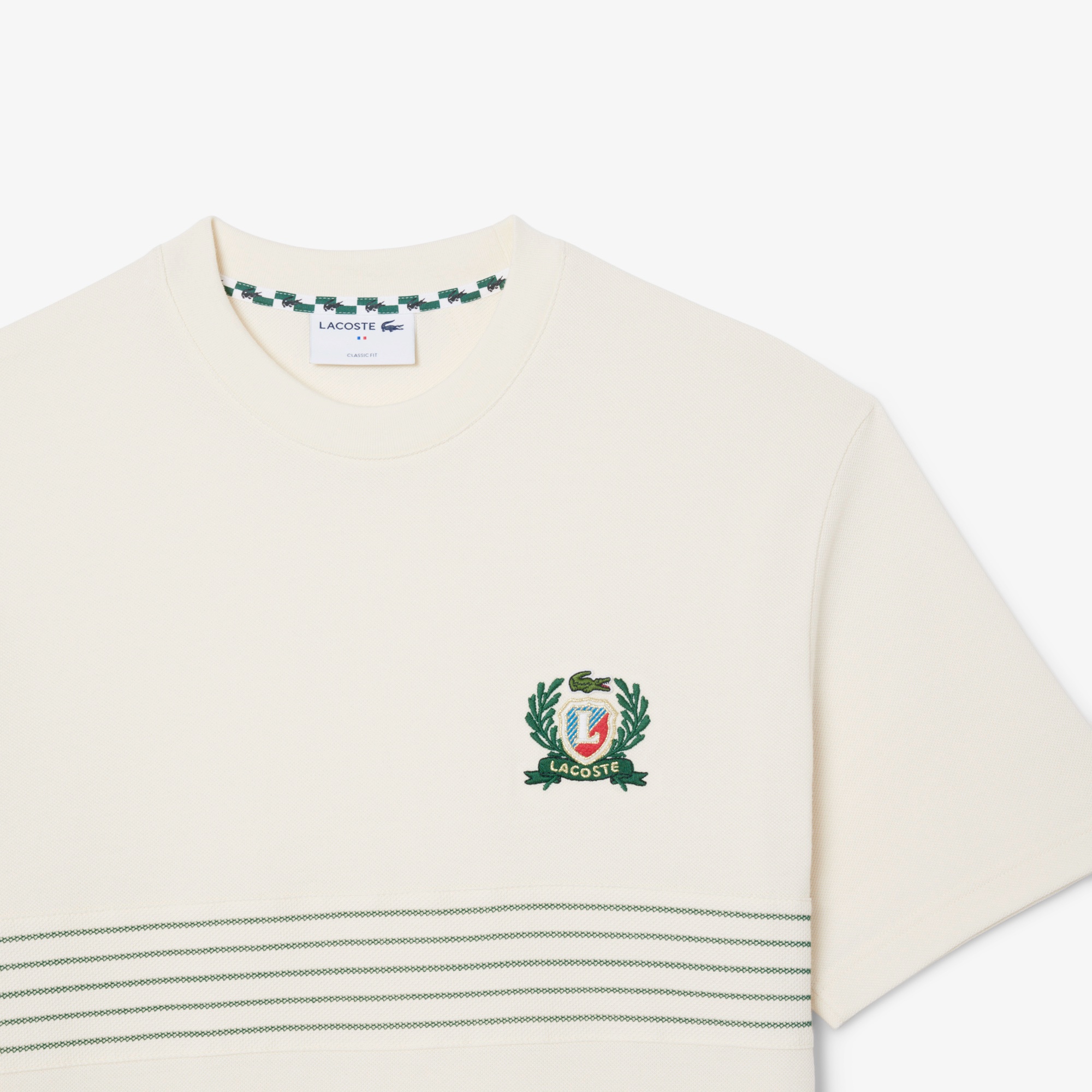 フロントボーダーパネル鹿の子Tシャツ