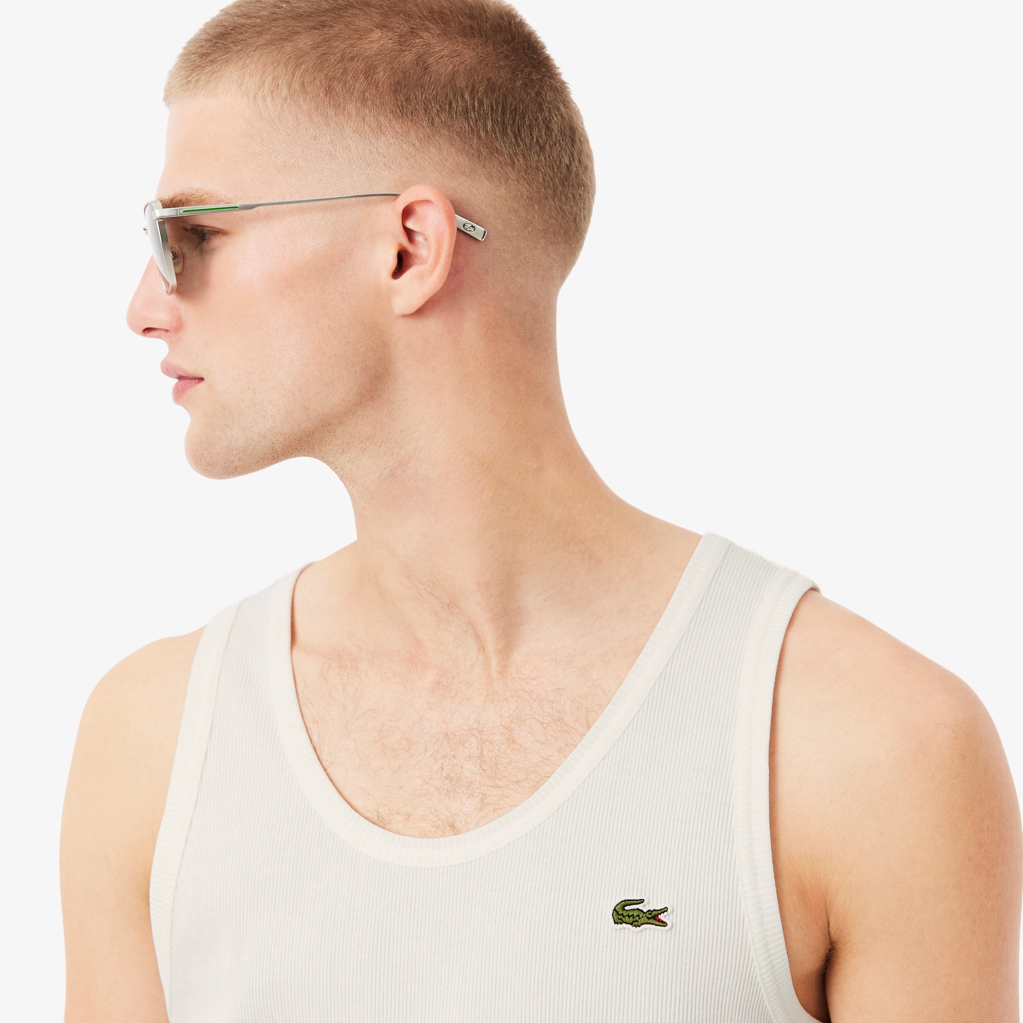 コットンリブニットタンクトップ