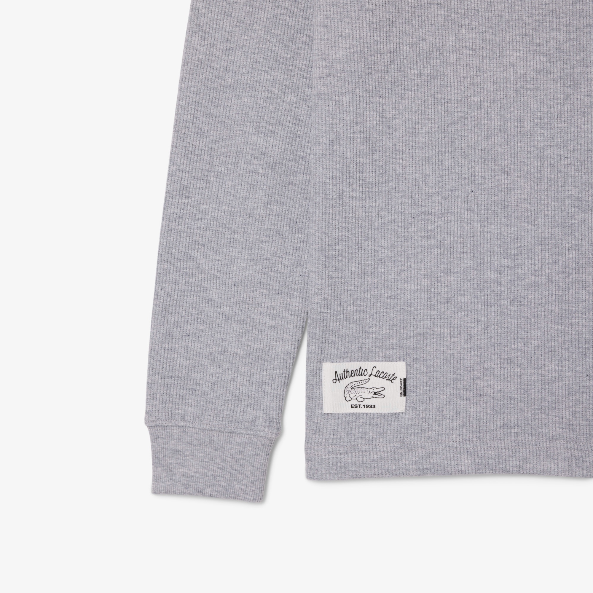 ワッフルニット長袖Tシャツ