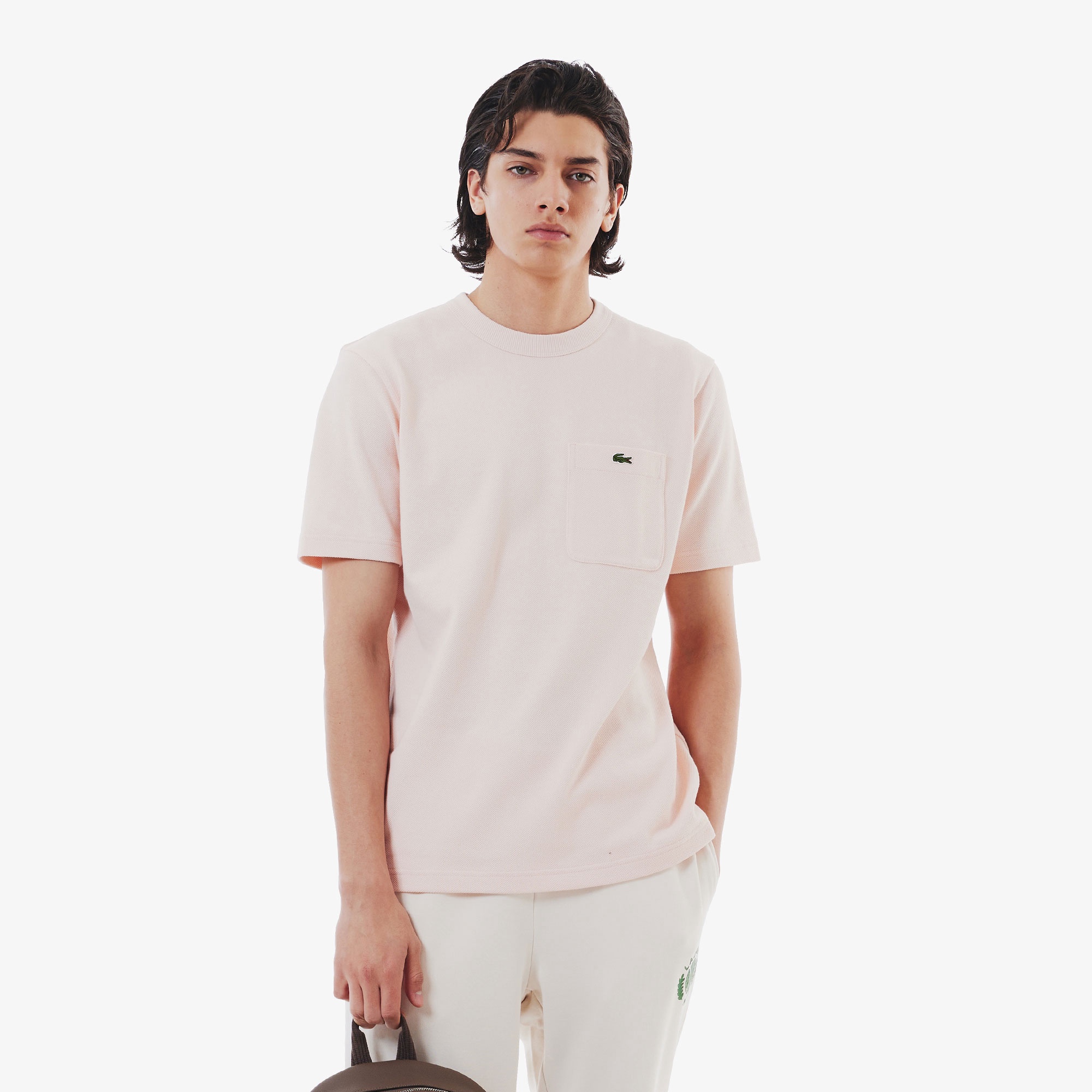 週末値下げ　ラコステ カノコシャツ　サイズ　38 Lacoste セール】【別注】LACOSTE / カノコ ボーダー ショートスリーブ T