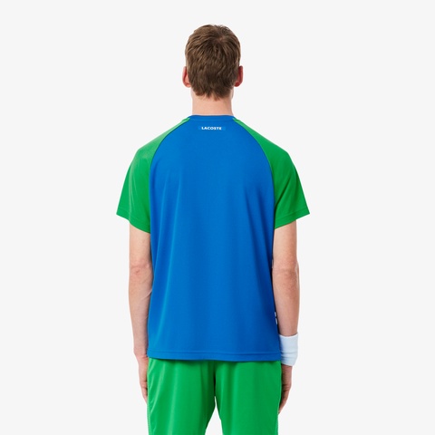 配色パネルテニスTシャツ