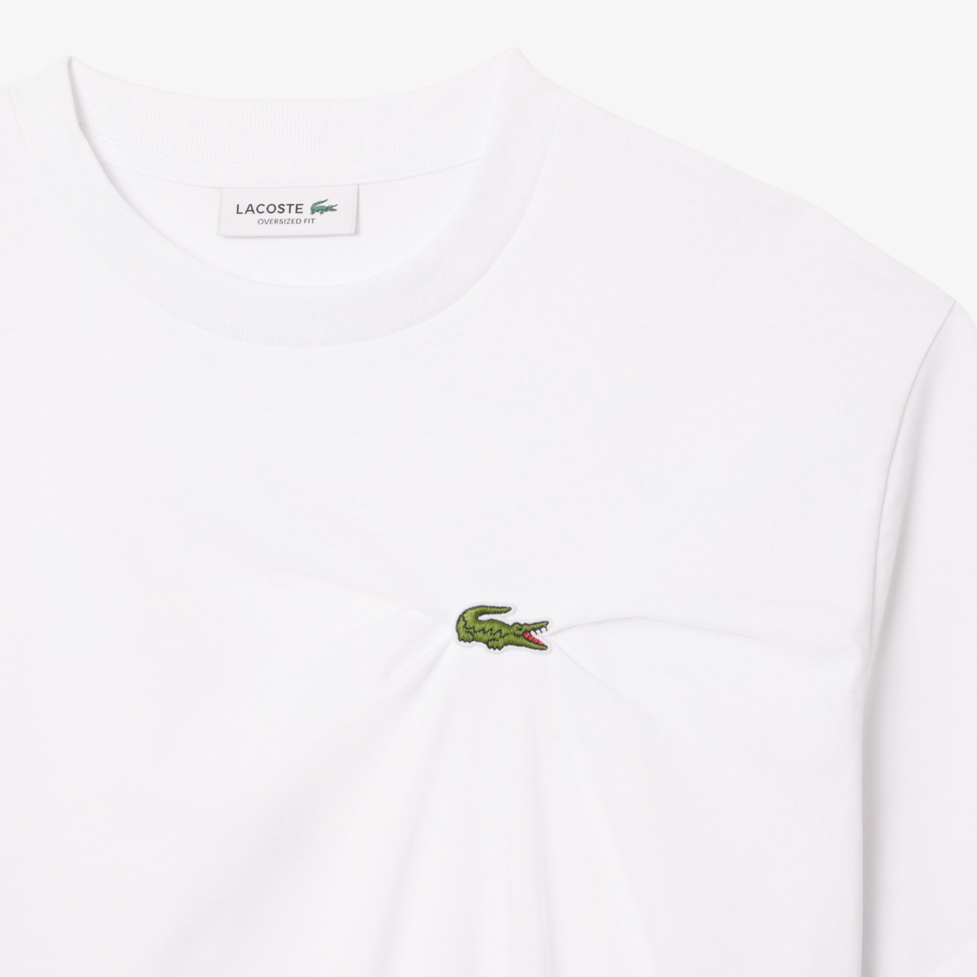 ワニロゴプリーツオーバーサイズフィットTシャツ