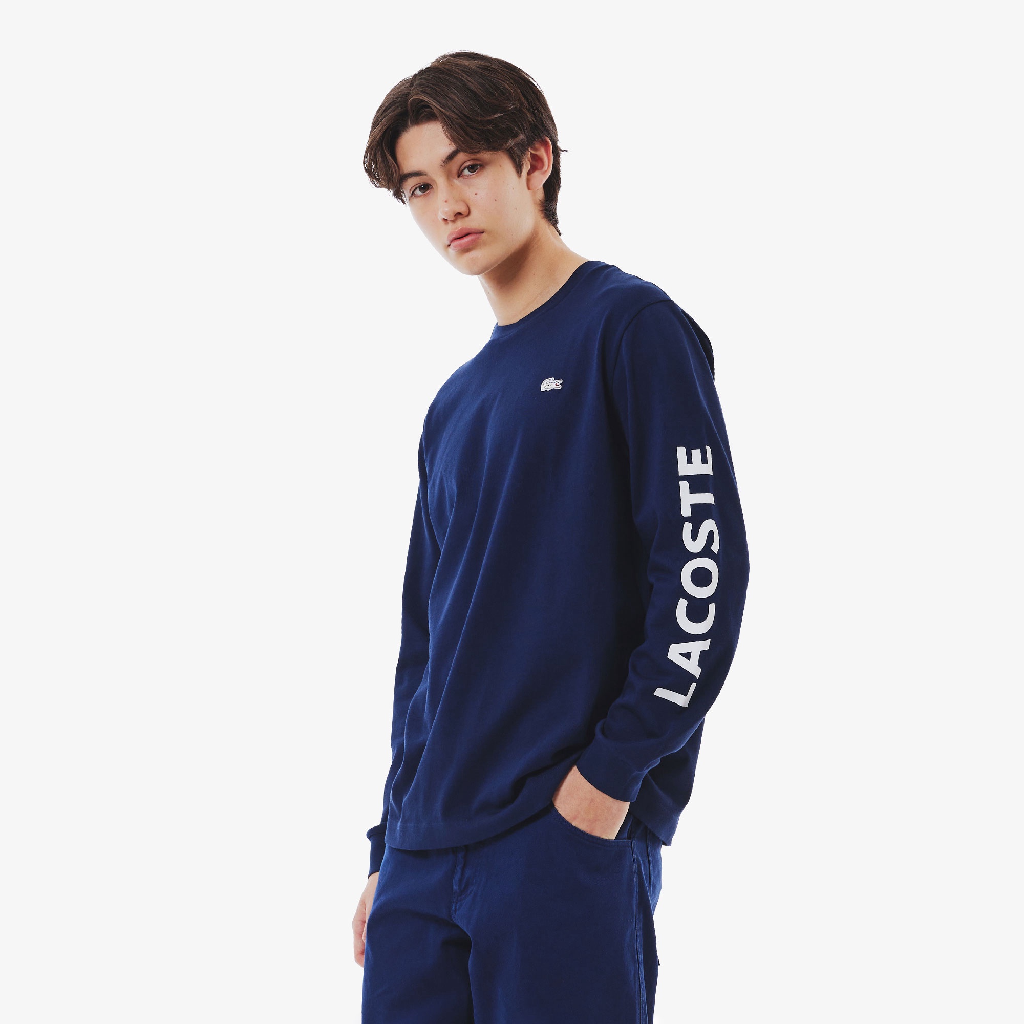 ヘビーウェイトスリーブプリントTシャツ