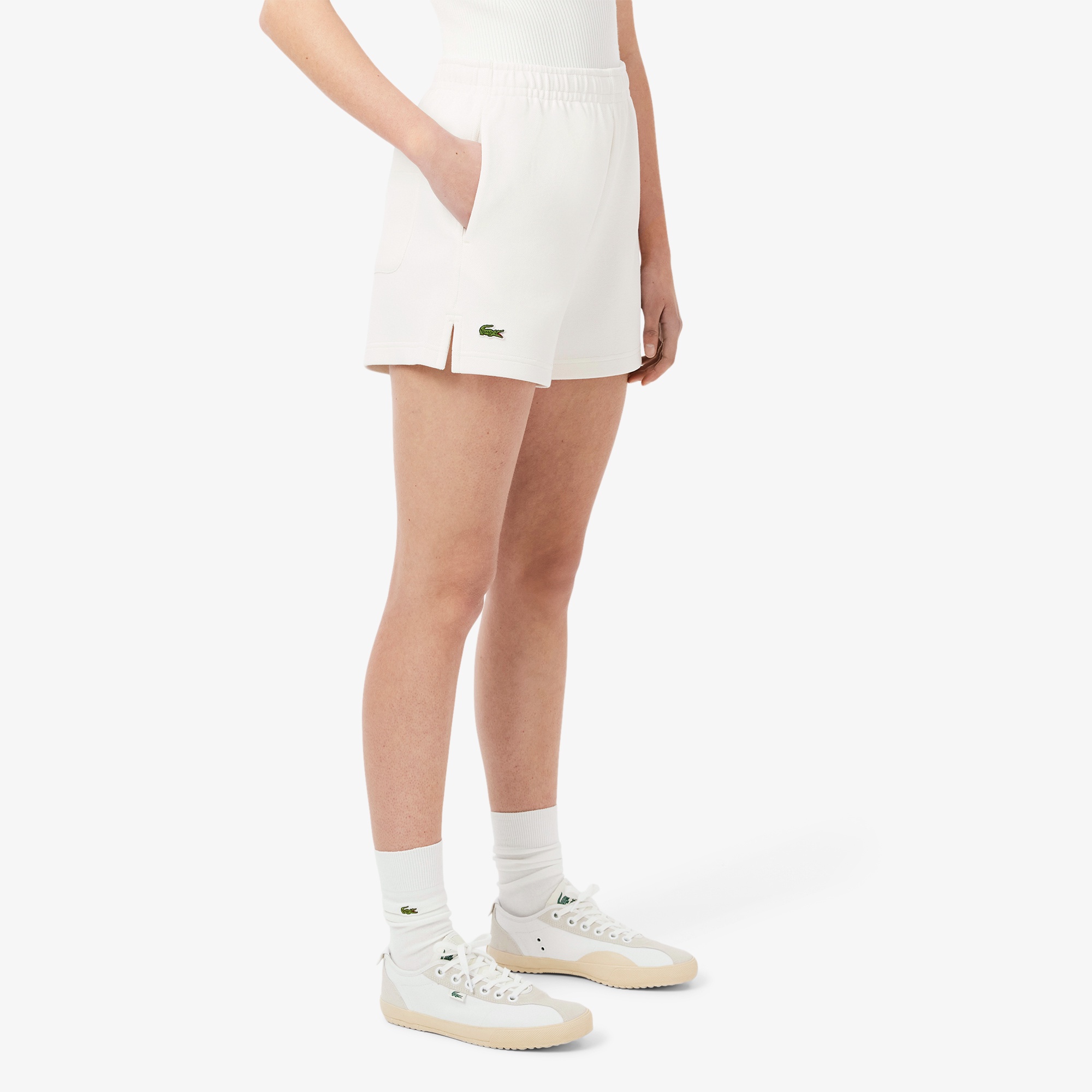 ダブルフェイス鹿の子地ショートパンツ