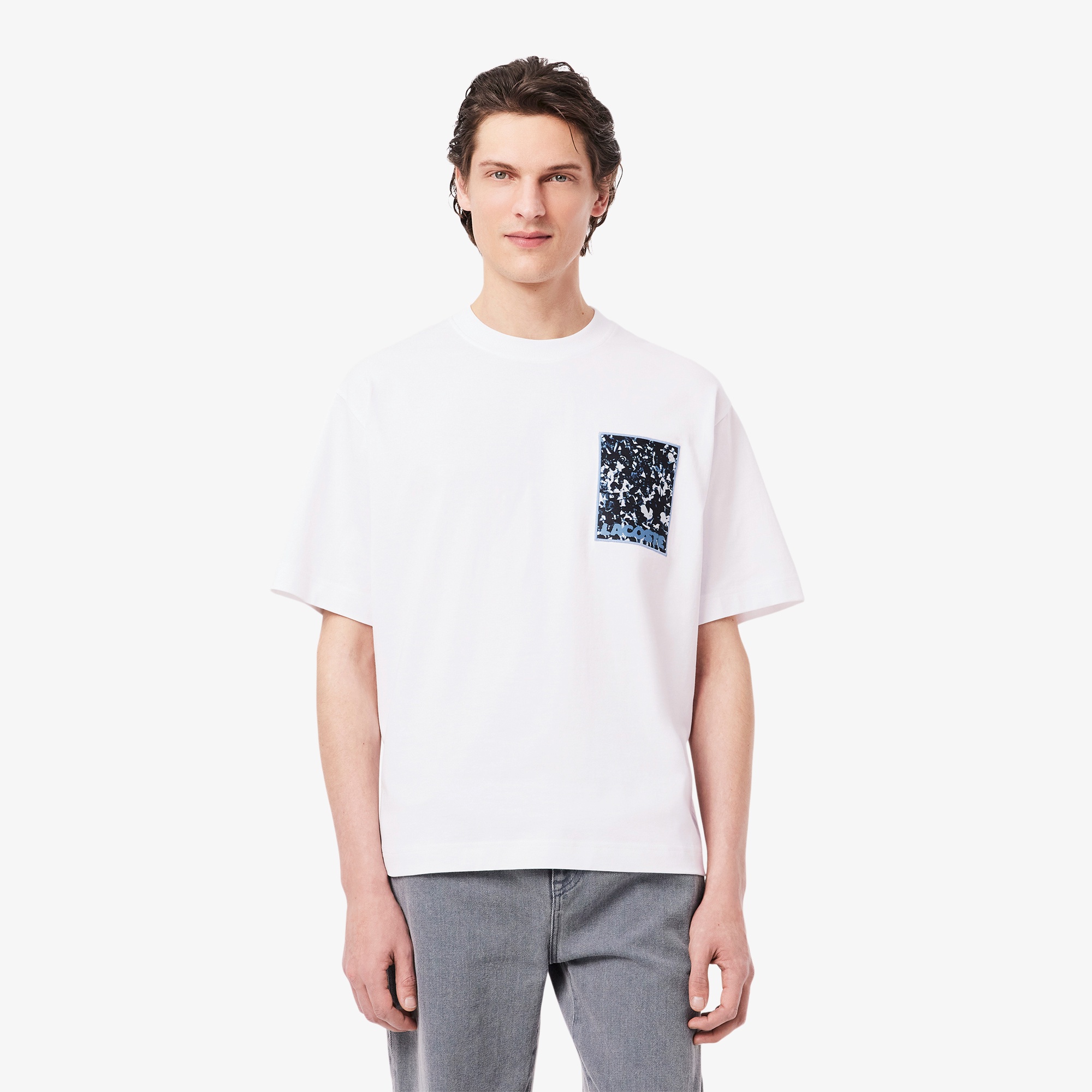 ラコステTシャツ セール】 オーバーサイズ ハイゲージパイル地 半袖Tシャツ （T