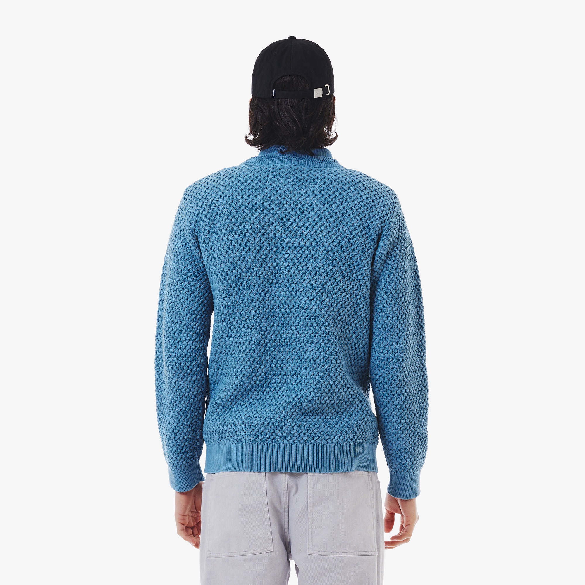 バスケットニットクルーネックセーター