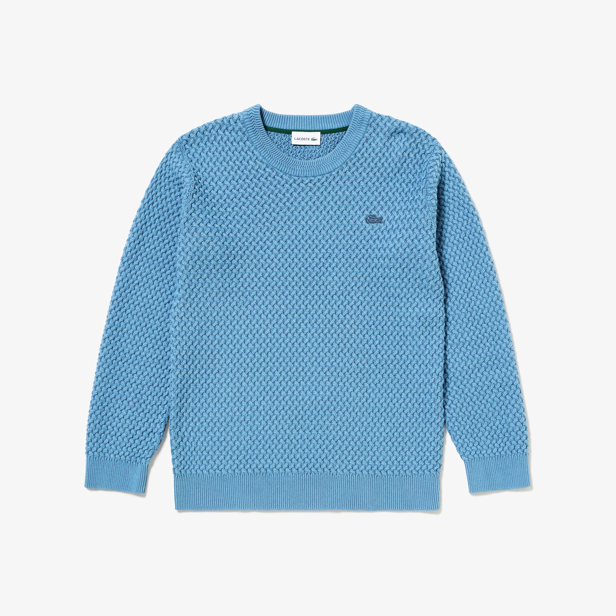 バスケットニットクルーネックセーター