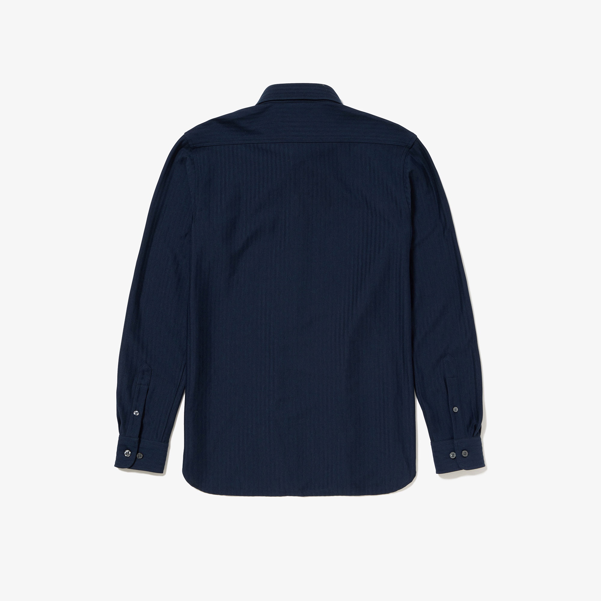 ジャカードストライプボタンダウンジャージシャツ