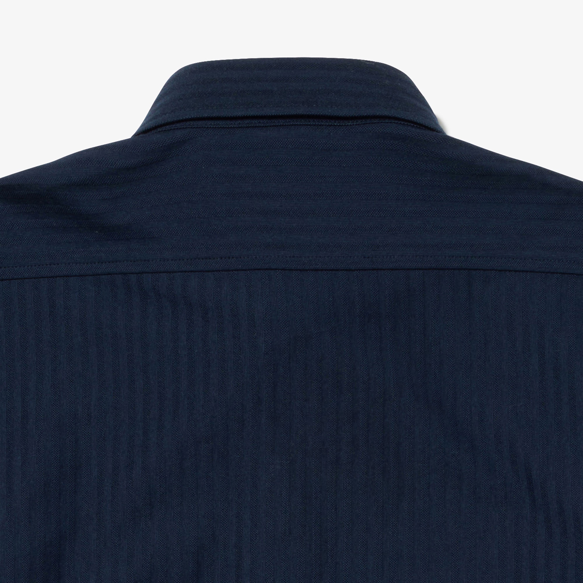 ジャカードストライプボタンダウンジャージシャツ