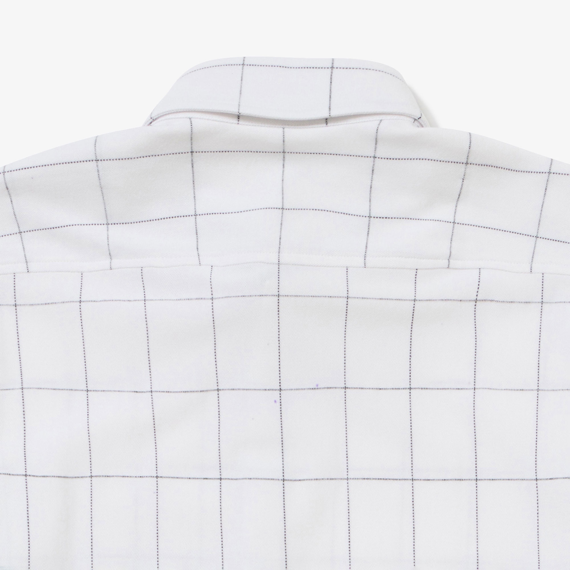 グラフチェックジャージボタンダウンシャツ