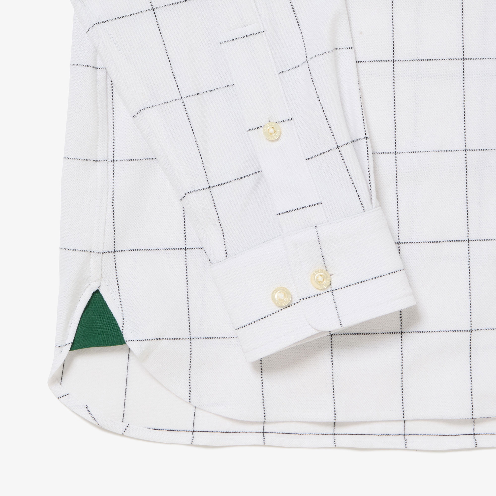 グラフチェックジャージボタンダウンシャツ