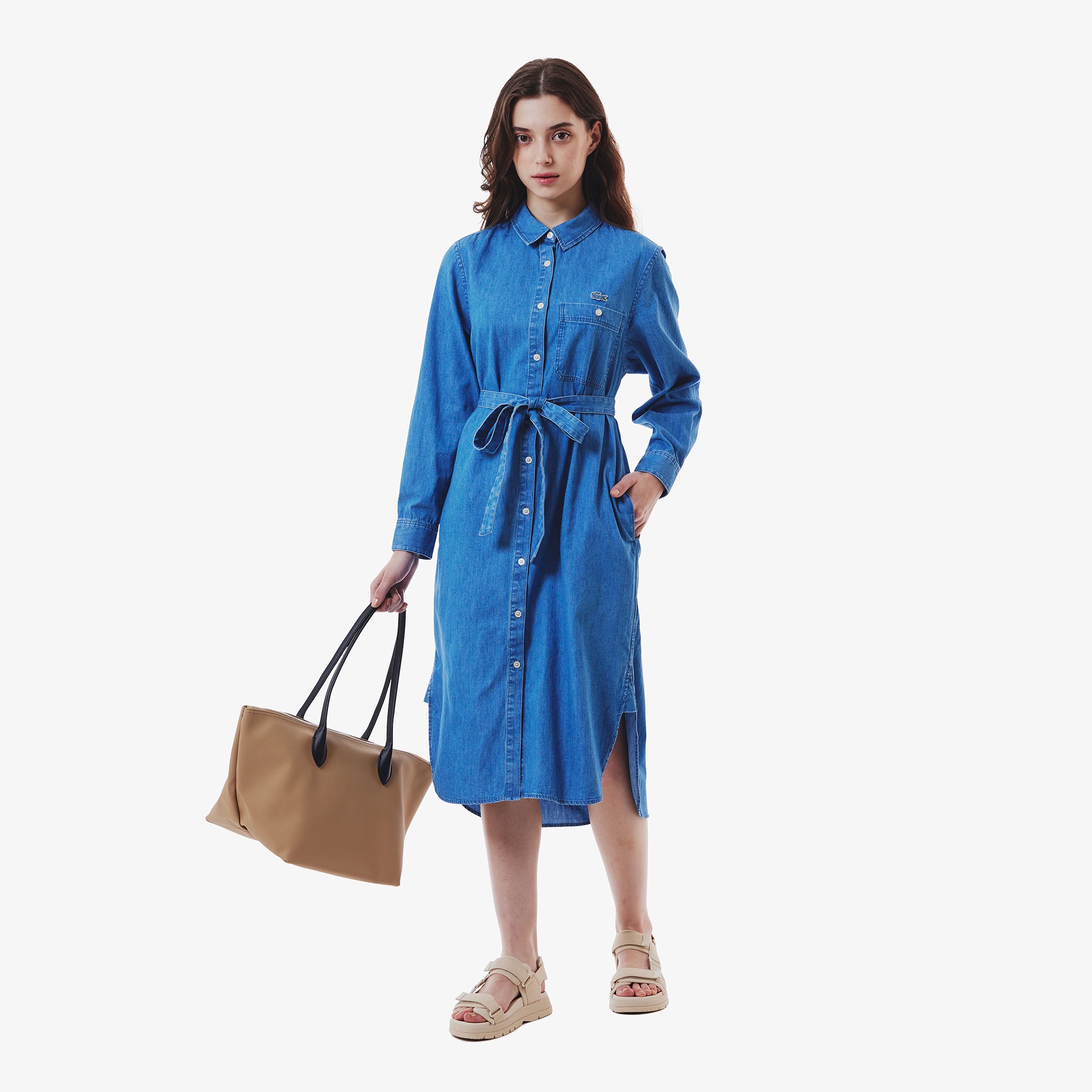 デニムシャツドレス